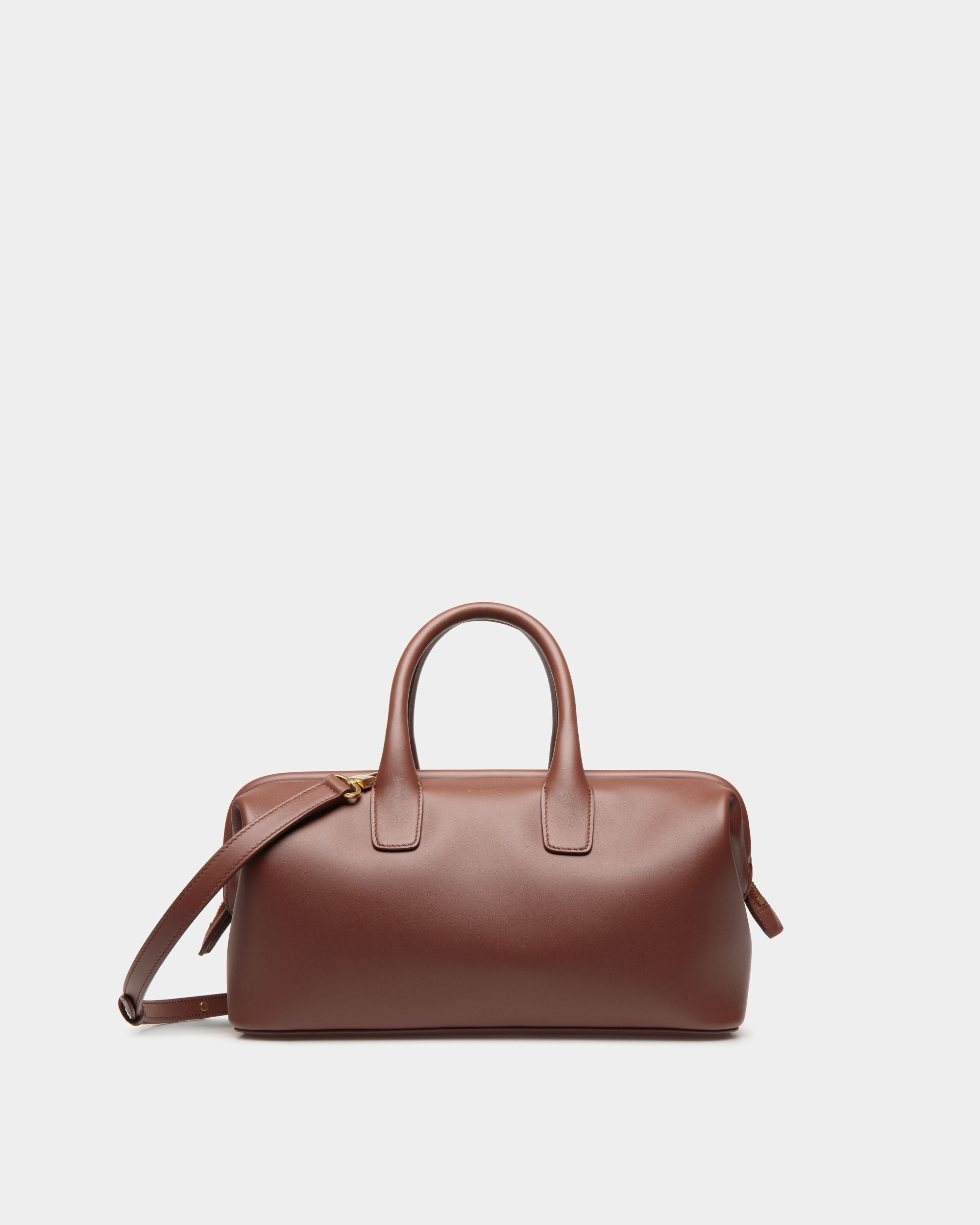 Petit Sac À Anse Supérieure Belle En Cuir Marron - Femme - Bally - 01