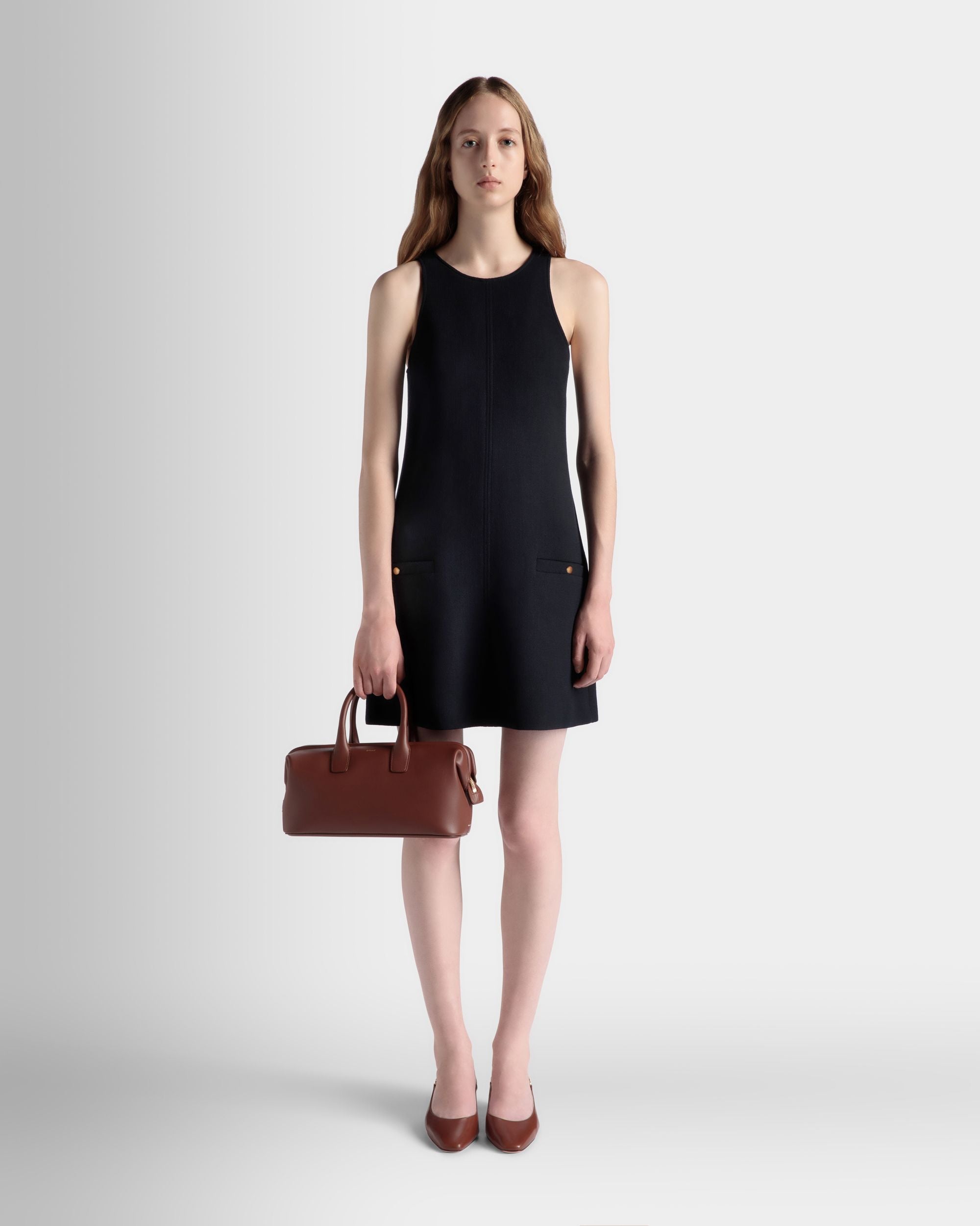 Petit Sac À Anse Supérieure Belle En Cuir Marron - Femme - Bally - 02