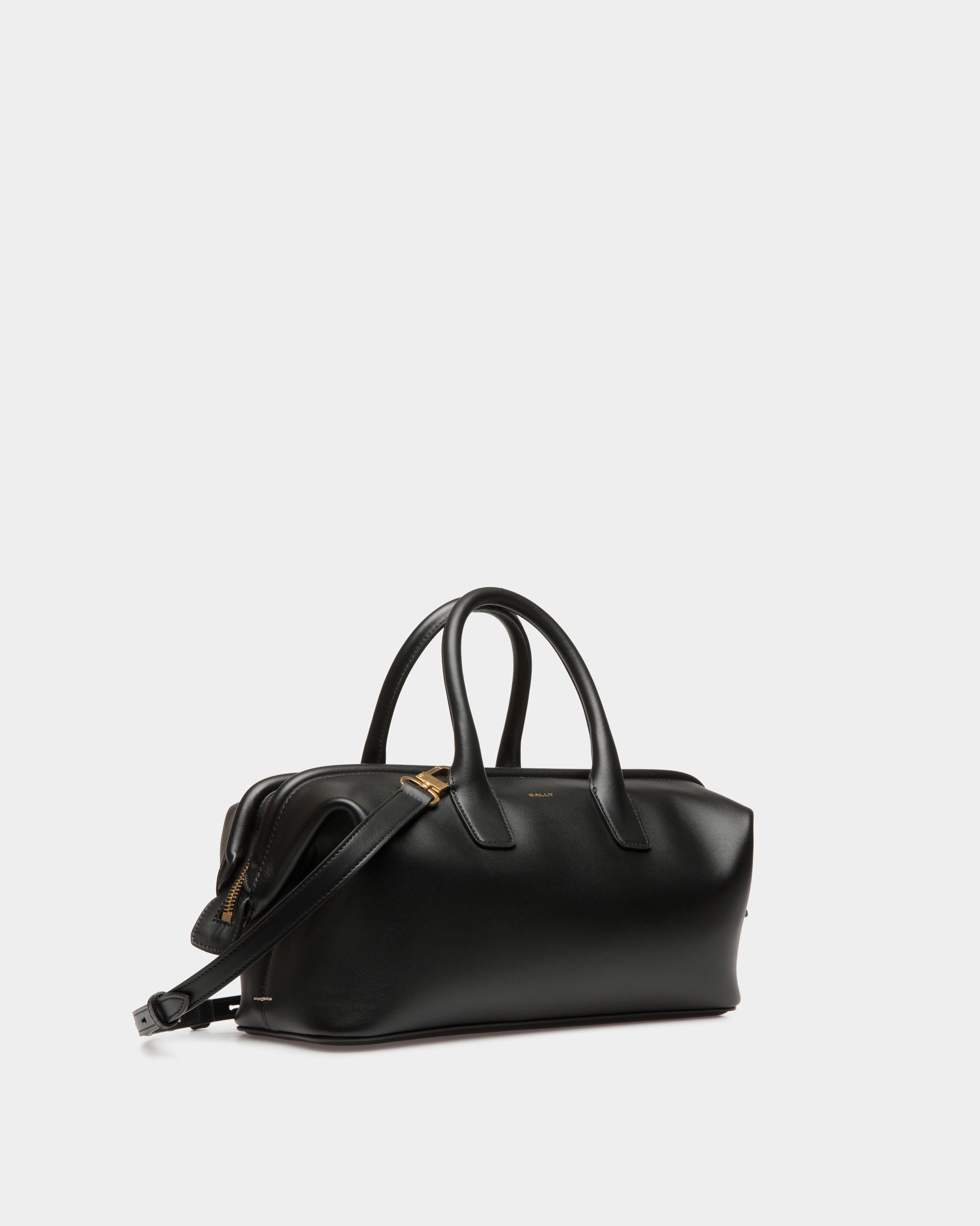 Kleine Henkeltasche Belle Aus Leder In Schwarz - Damen - Bally - 04