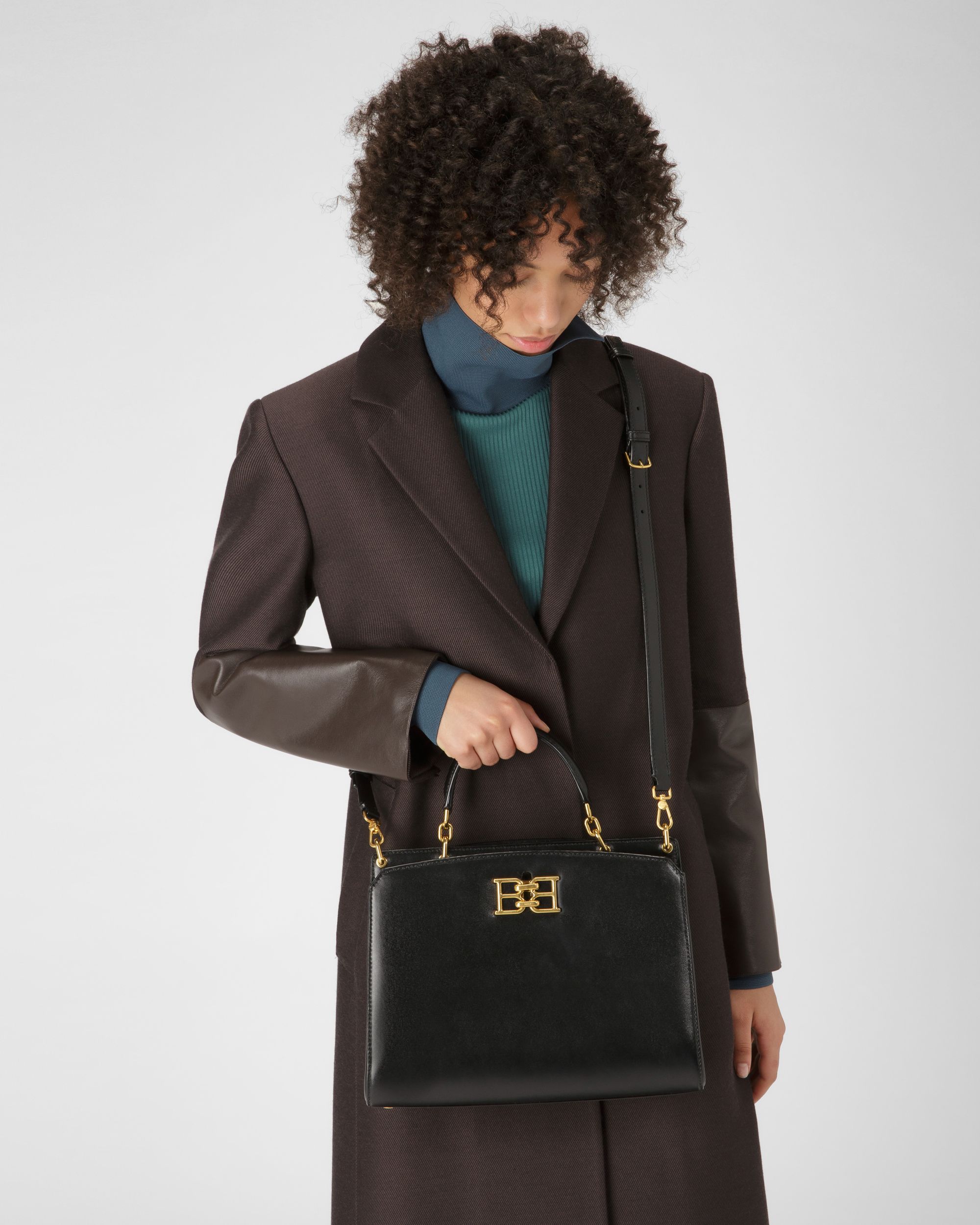 Bonnye Henkeltasche Aus Schwarzem Leder - Damen - Bally - 02