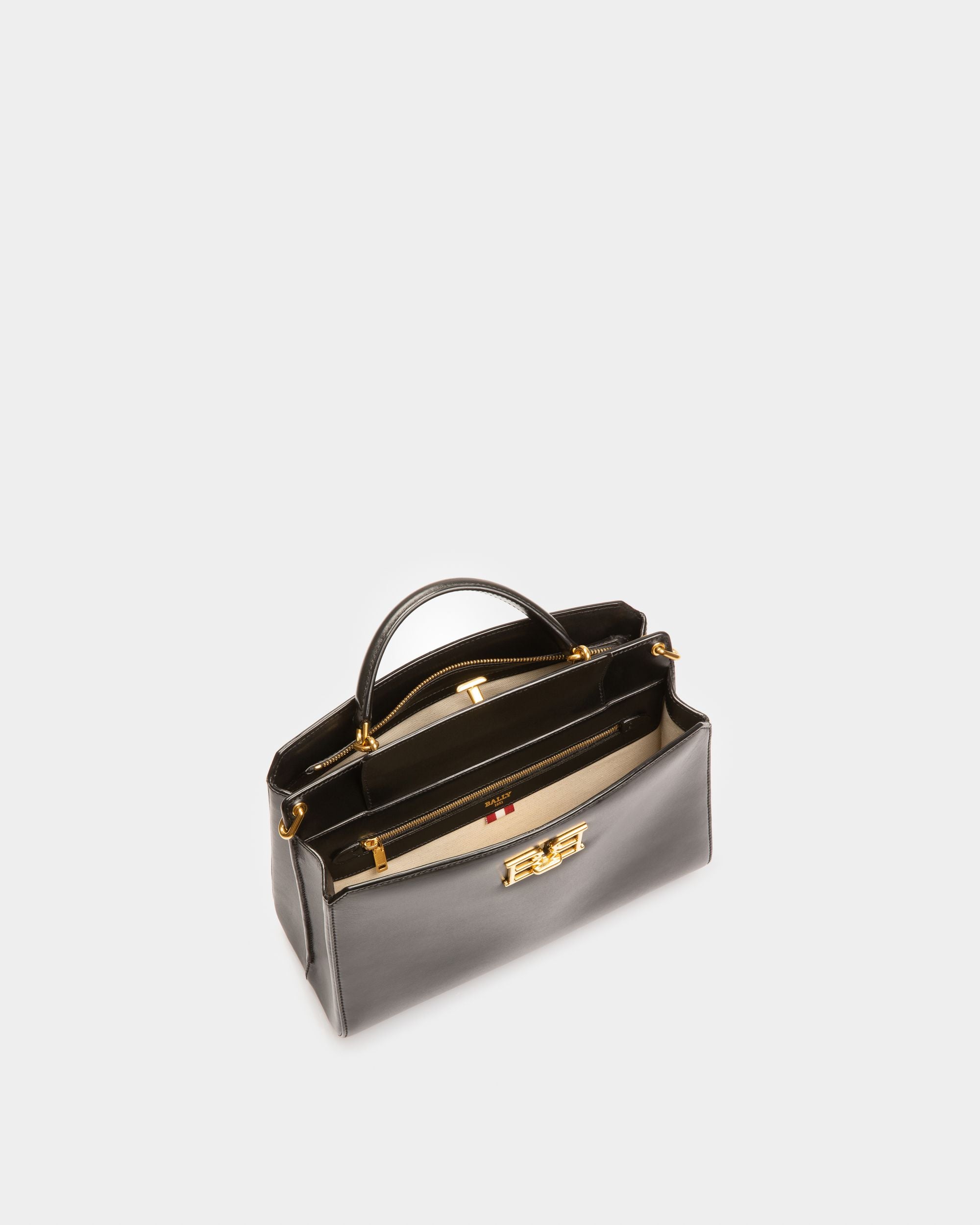 Bonnye Henkeltasche Aus Schwarzem Leder - Damen - Bally - 04