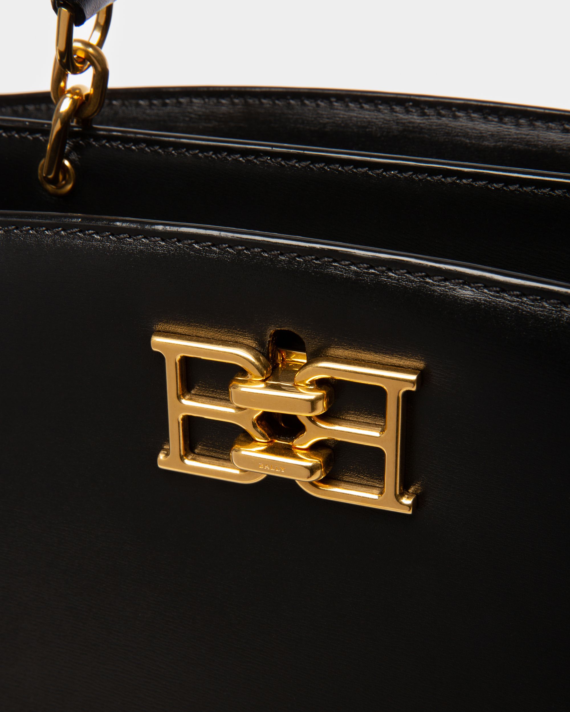 Bonnye Henkeltasche Aus Schwarzem Leder - Damen - Bally - 05