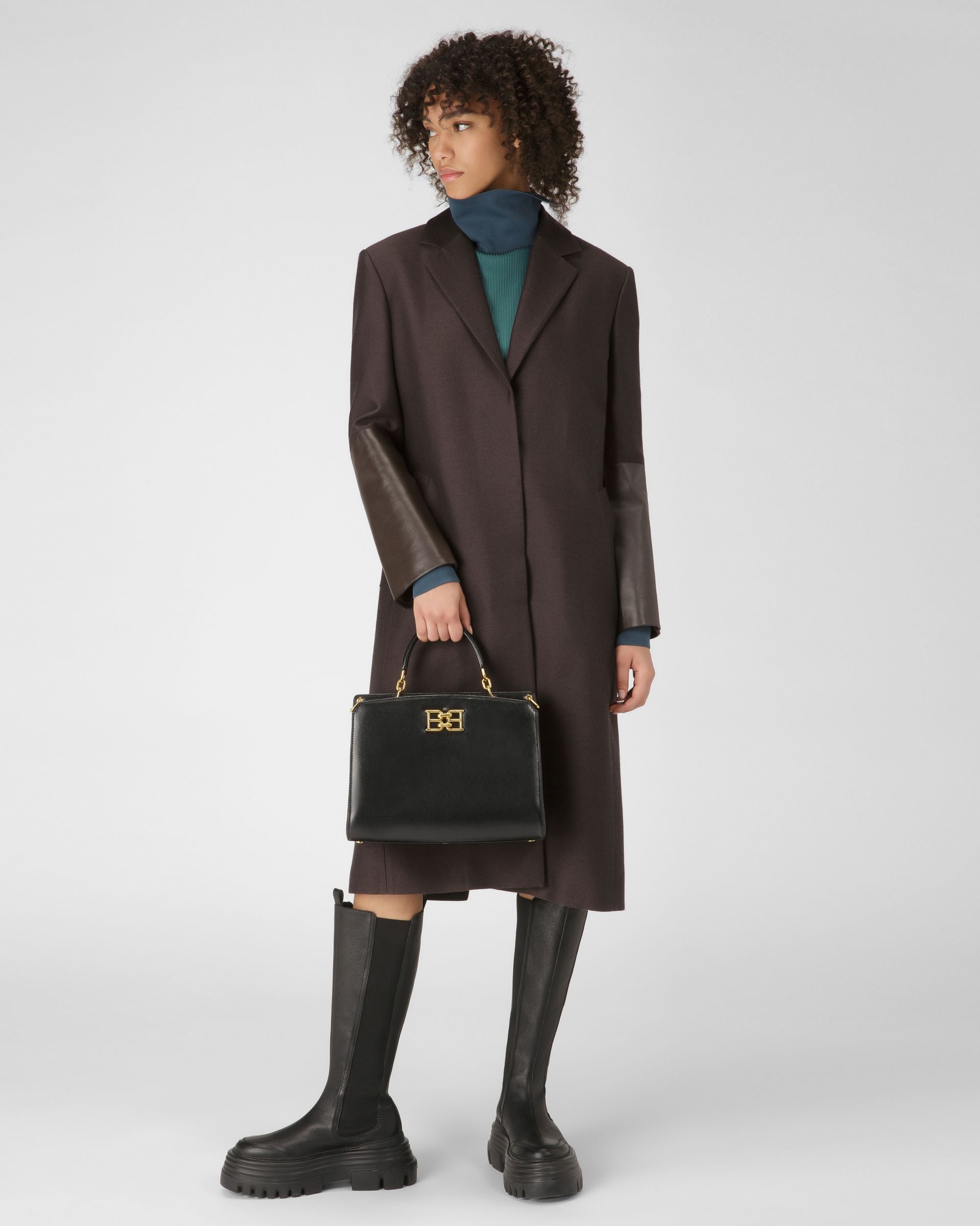 Bonnye Henkeltasche Aus Schwarzem Leder - Damen - Bally - 07