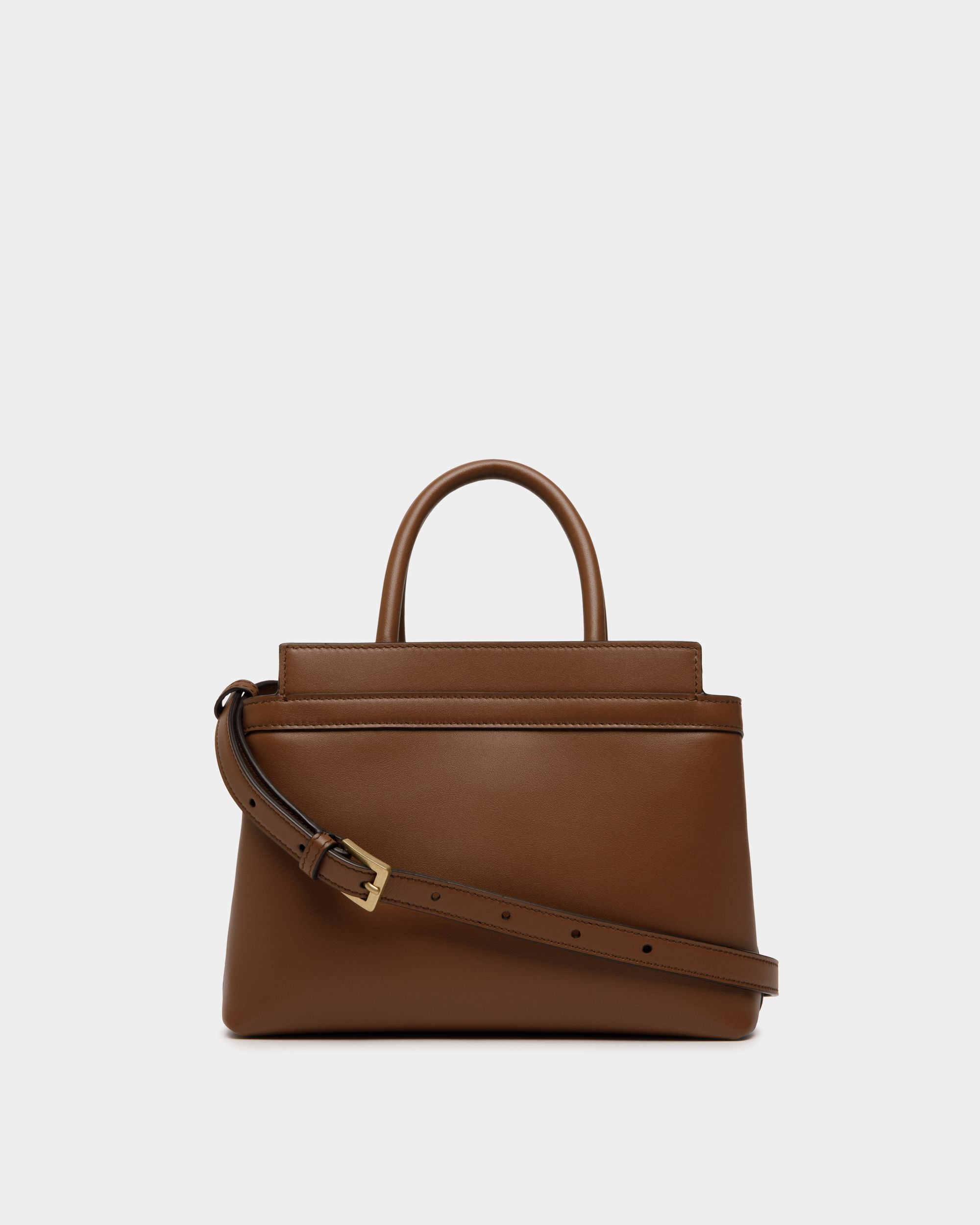 Kleine Deco Tragetasche Aus Leder In Braun - Donna - Bally - 02