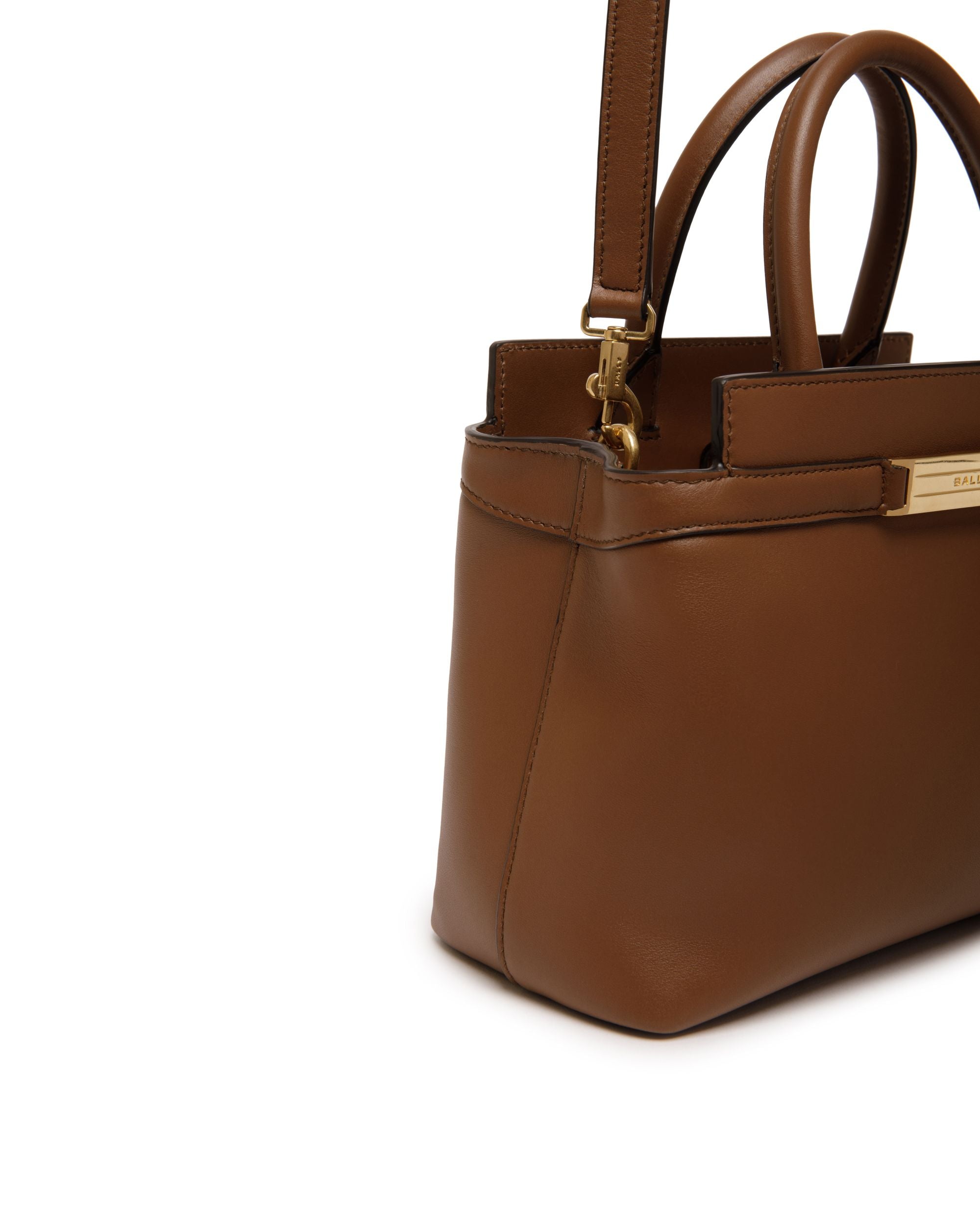 Kleine Deco Tragetasche Aus Leder In Braun - Donna - Bally - 04