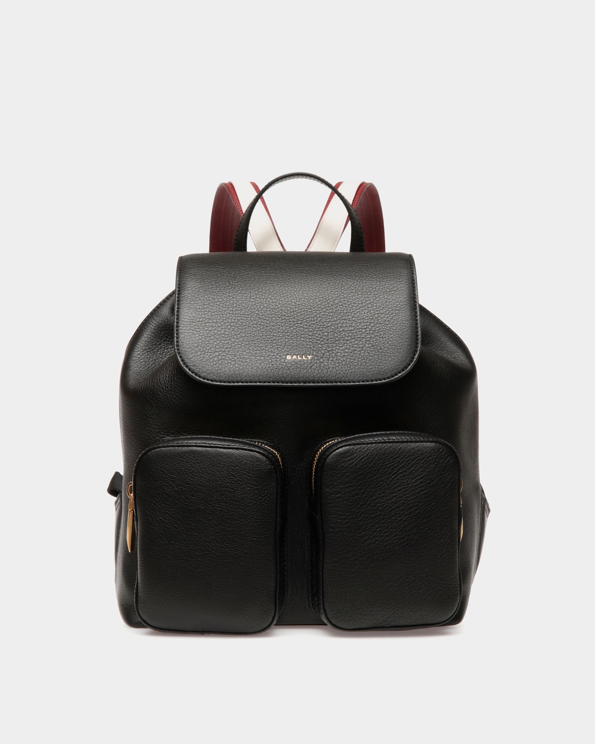 Code Rucksack Aus Schwarzem Leder - Women's - Bally - 01