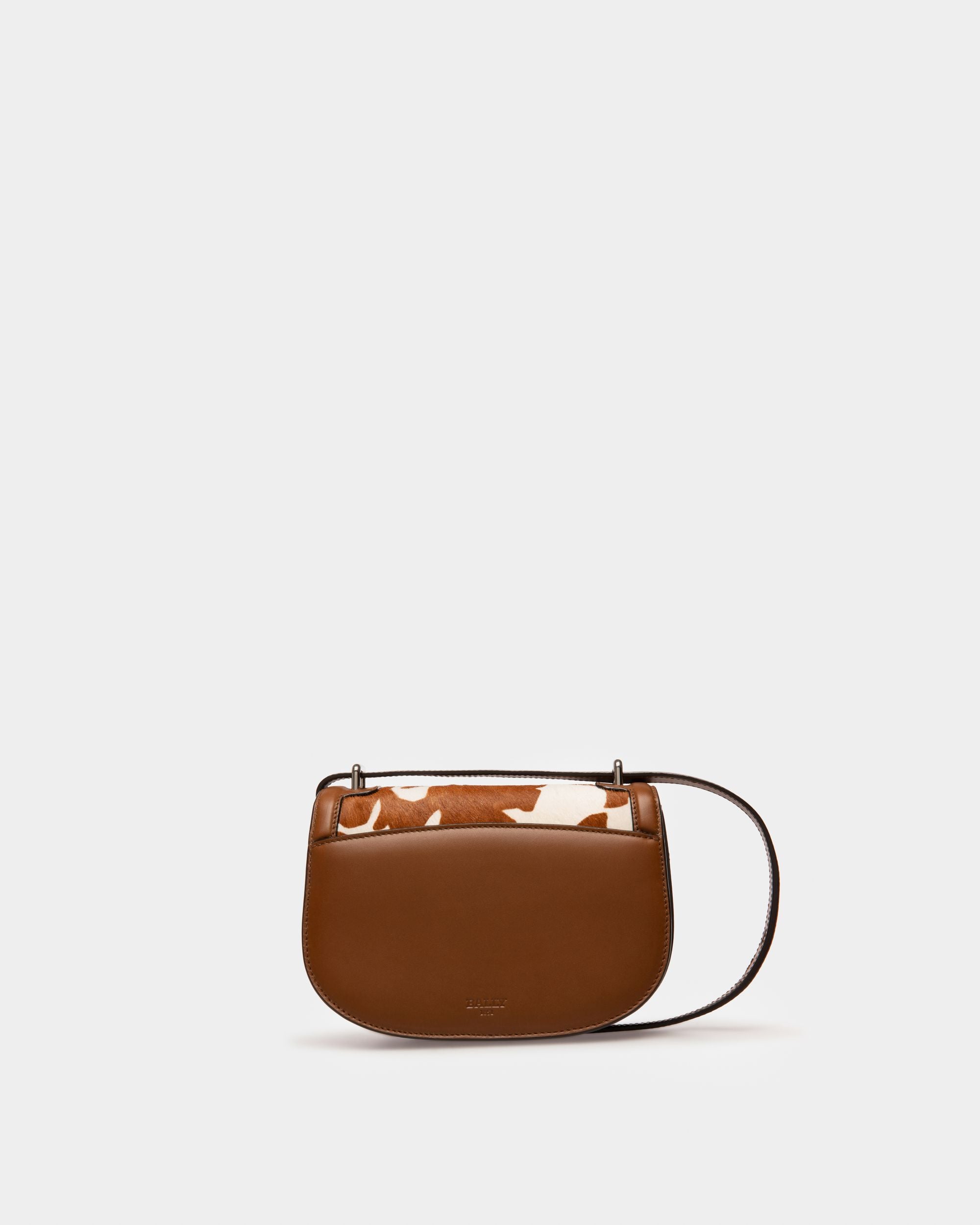Baily Borsetta In Pelle Marrone E Bianca - Donna - Bally - 03
