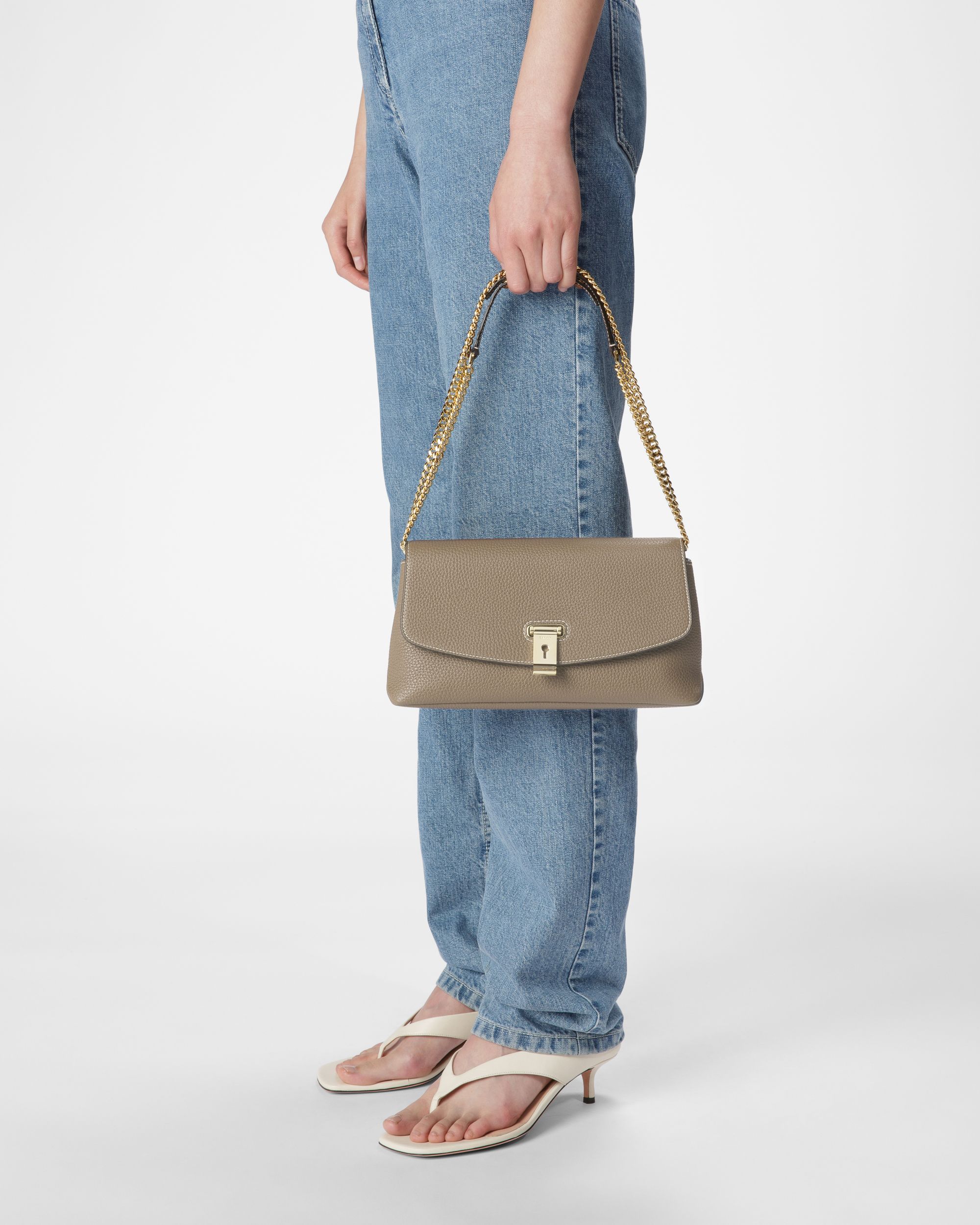 Leena Leder-Minibag In Taupe - Damen - Bally - 02