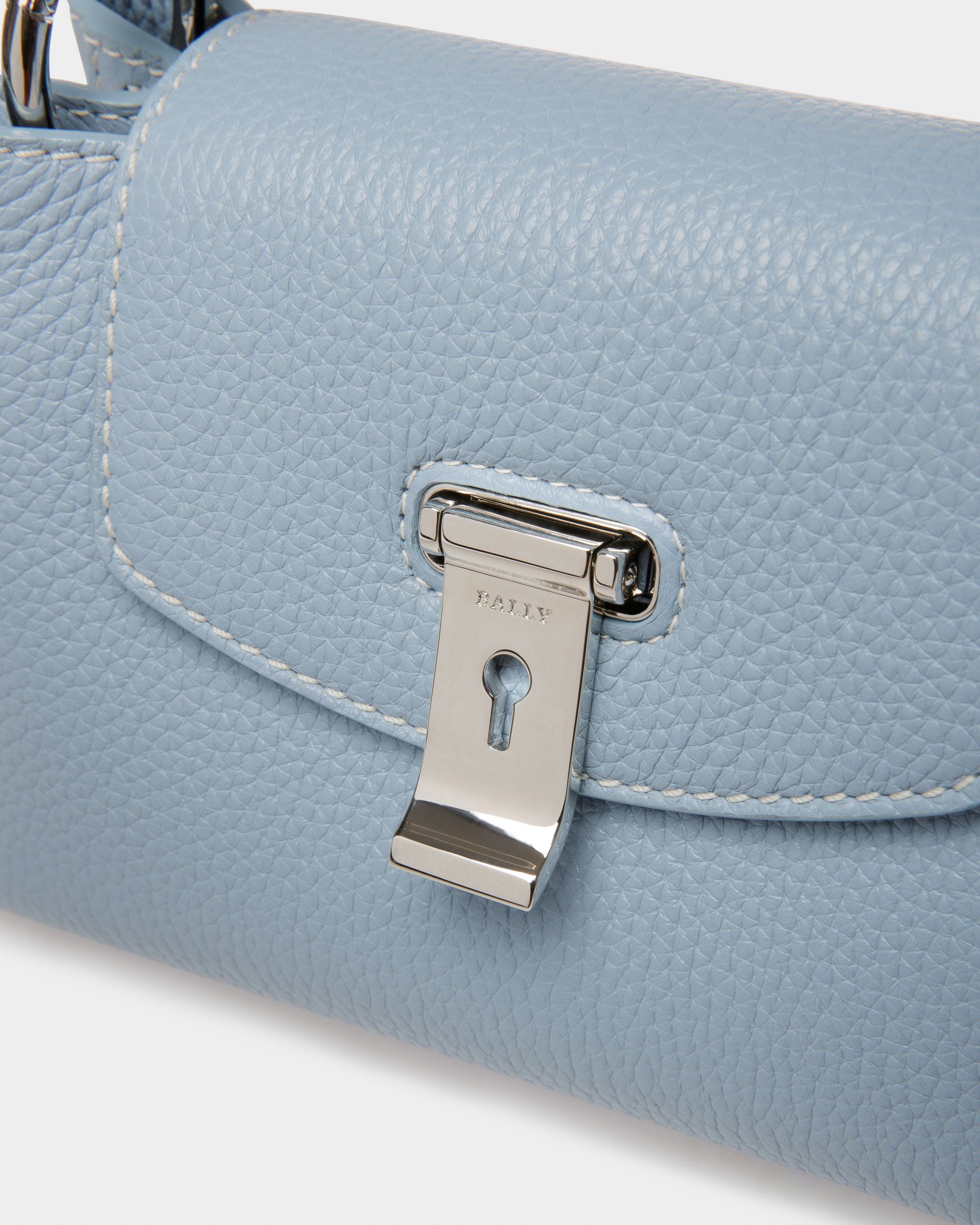 Layka Xs Mini Sac En Cuir Bleu Clair - Femme - Bally - 05