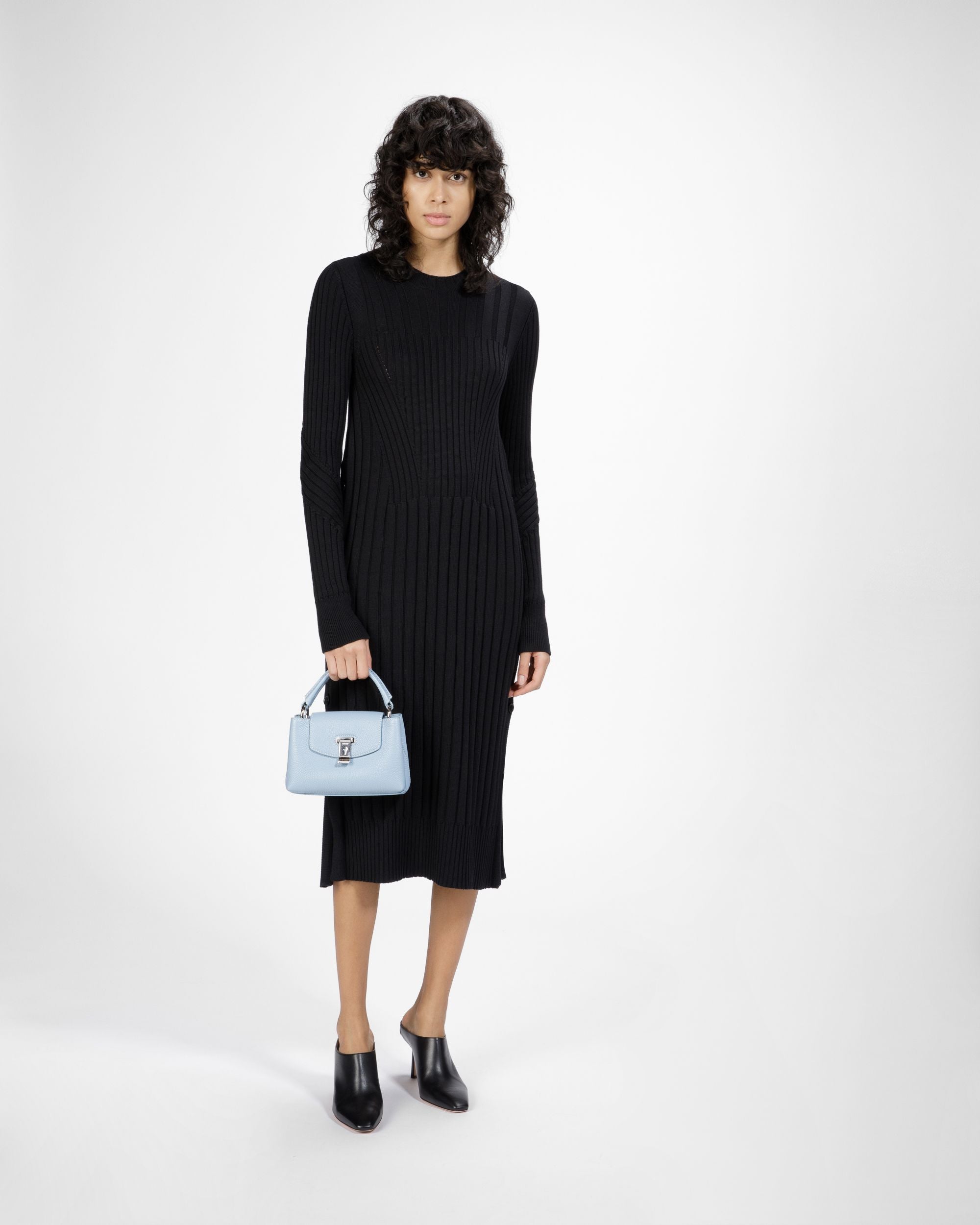 Layka Xs Mini Sac En Cuir Bleu Clair - Femme - Bally - 07