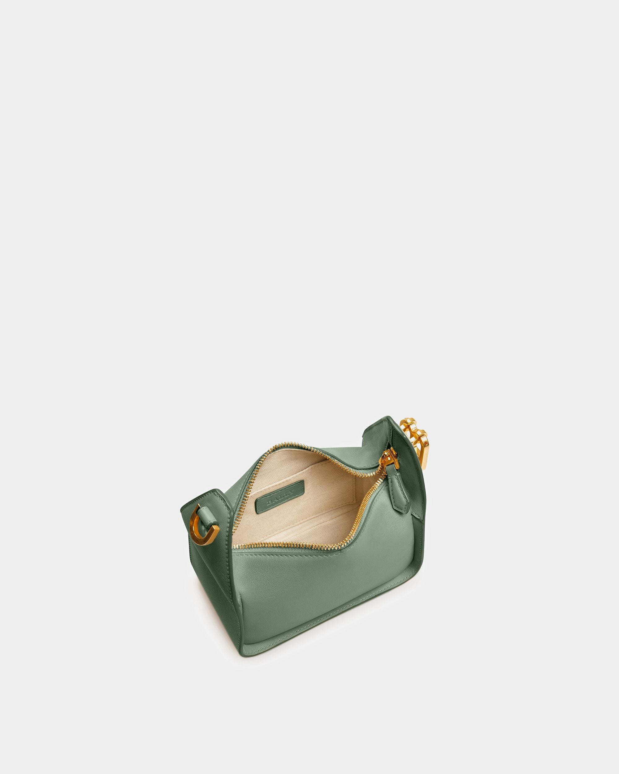 B-Hook XS Mini Sac En Cuir Vert Sauge - Femme - Bally - 03