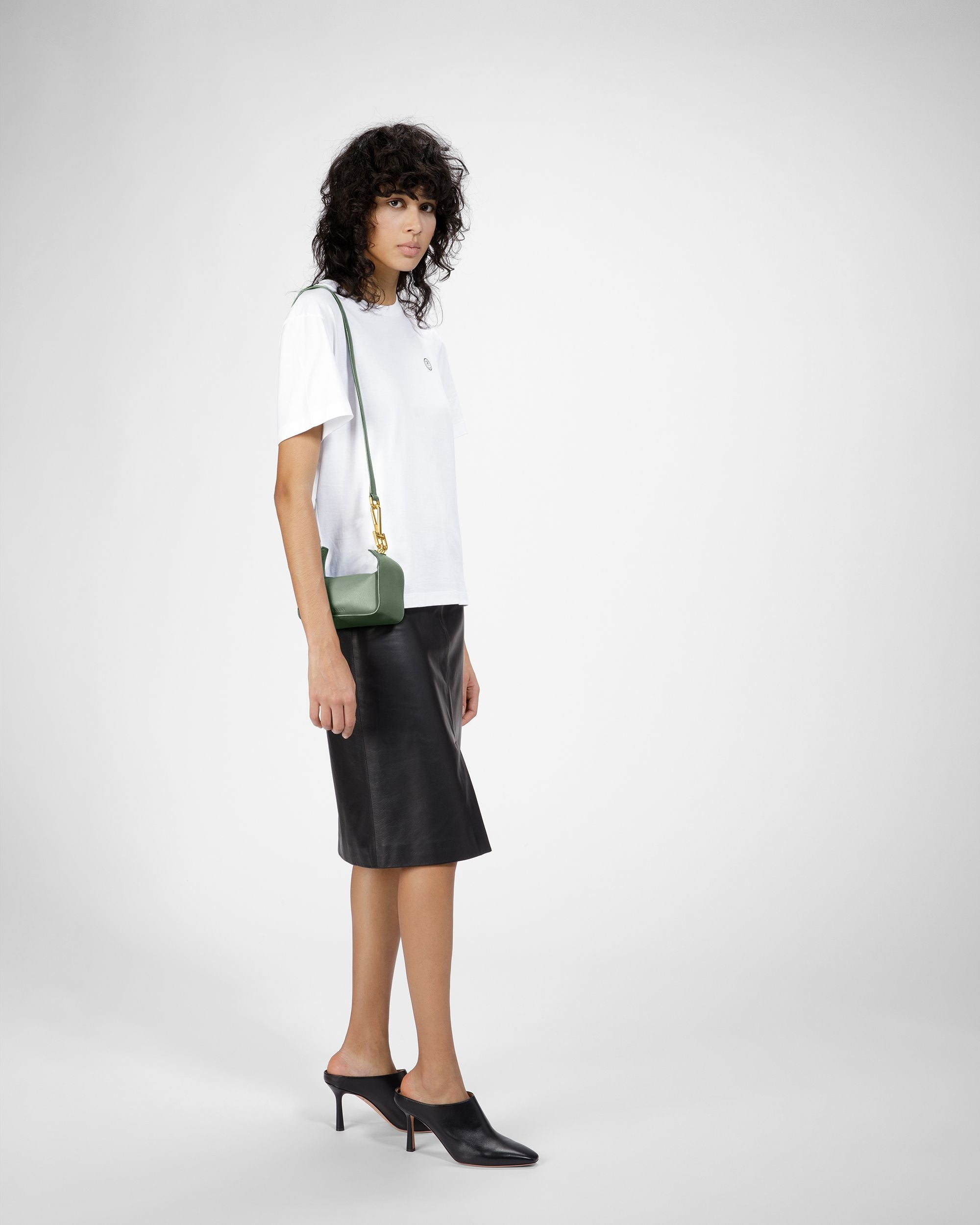 B-Hook XS Mini Sac En Cuir Vert Sauge - Femme - Bally - 09