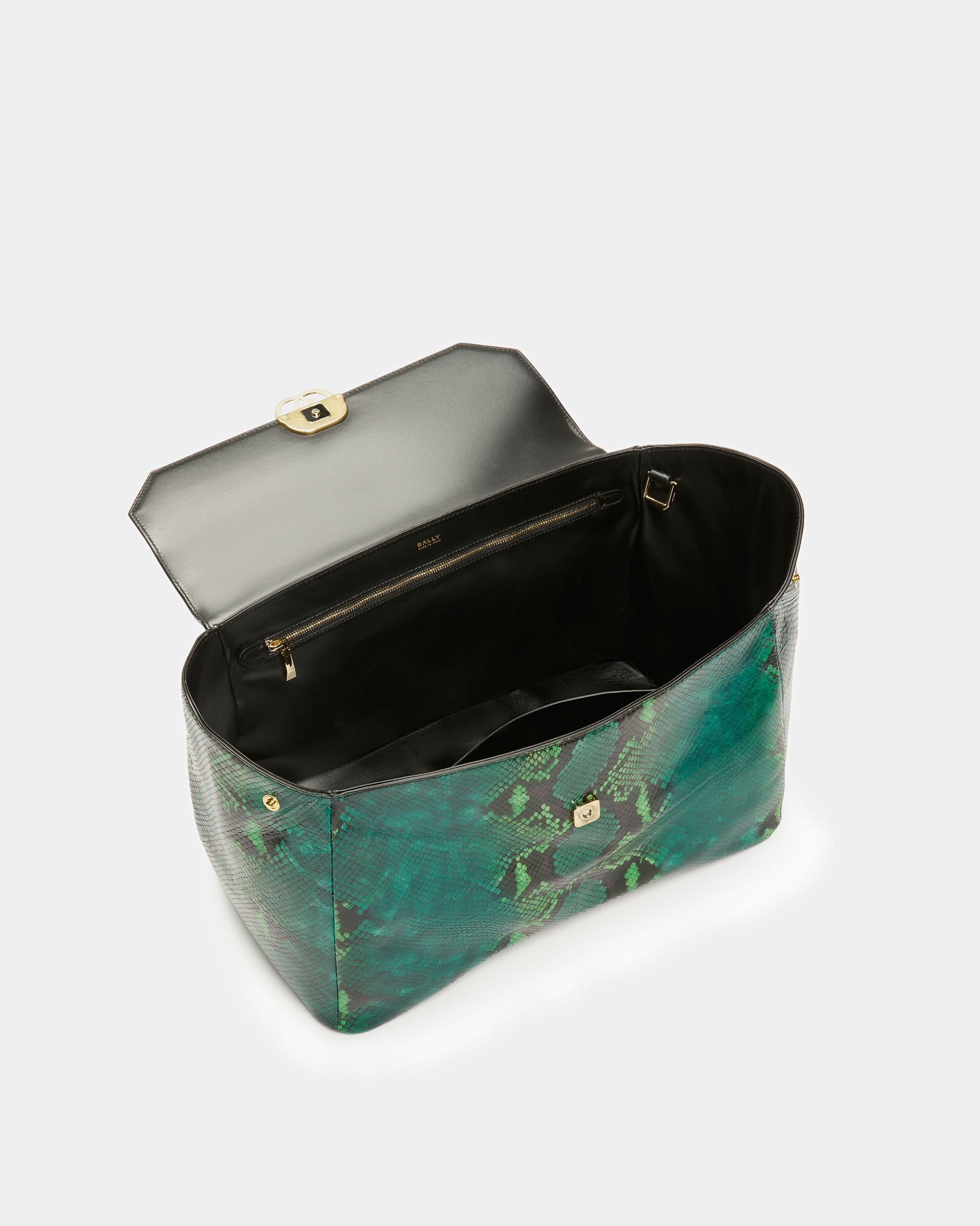 Emblem Maxi-Clutch Mit Python-Print - Damen - Bally - 05