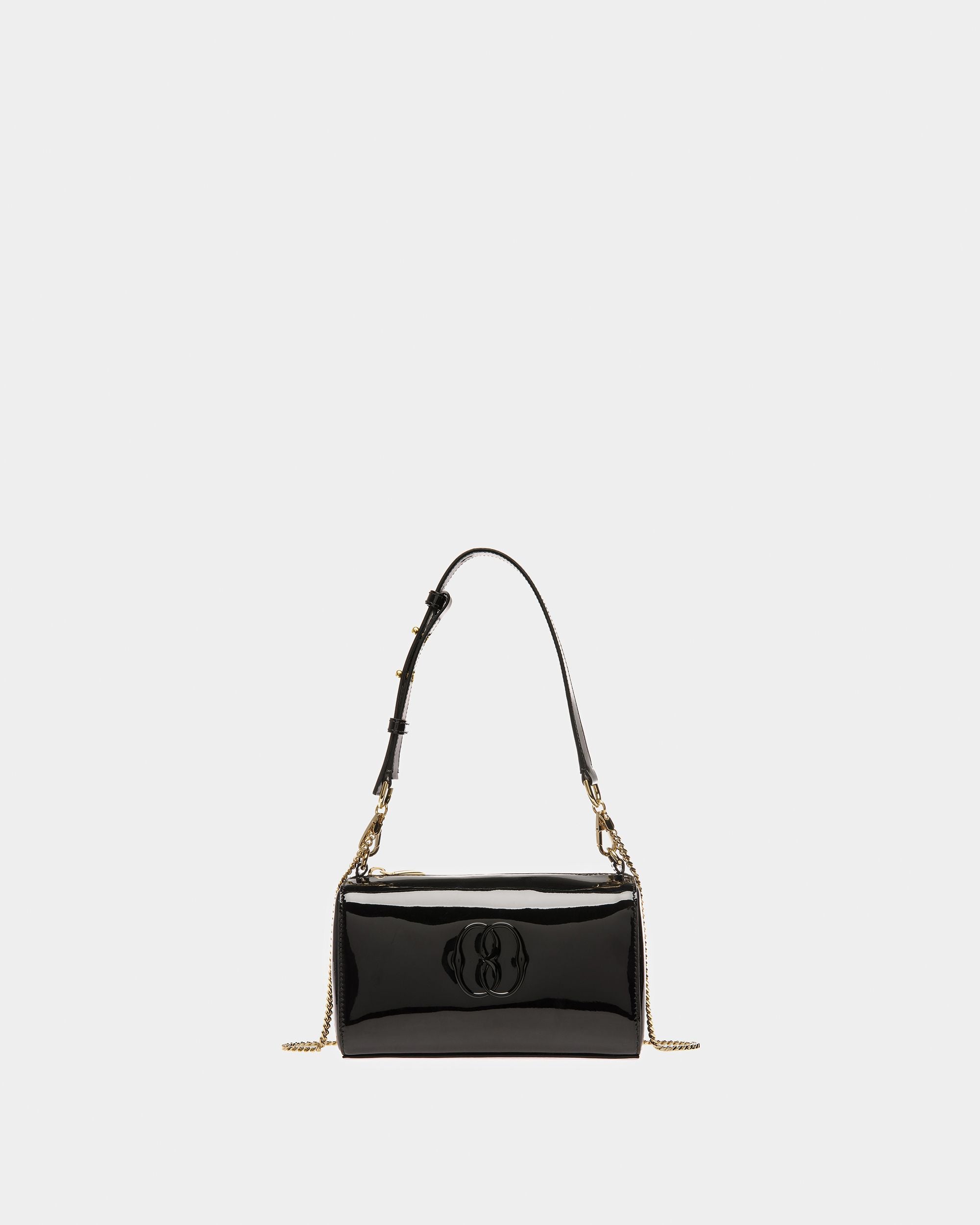 Women's Emblem Minibag In Black Leather | Bally | Still Life Front