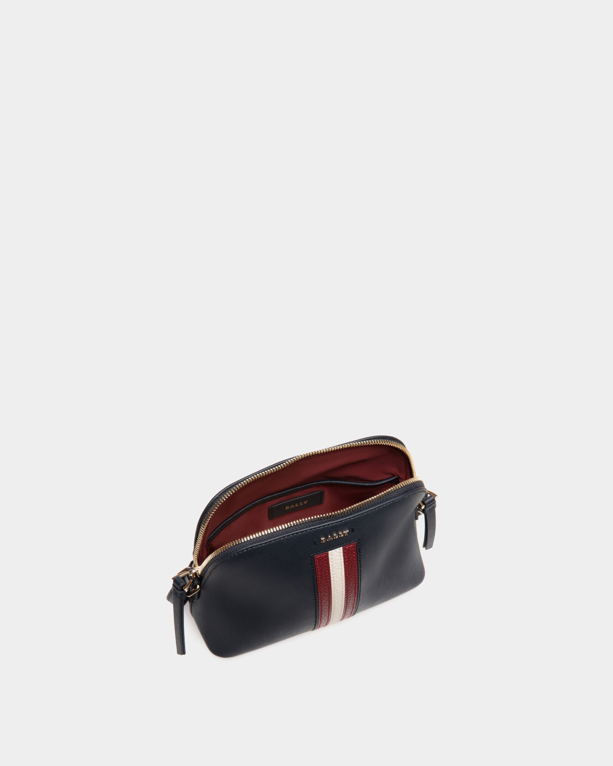 Minibag In Blue Bovine Split - Women's - Bally - 04