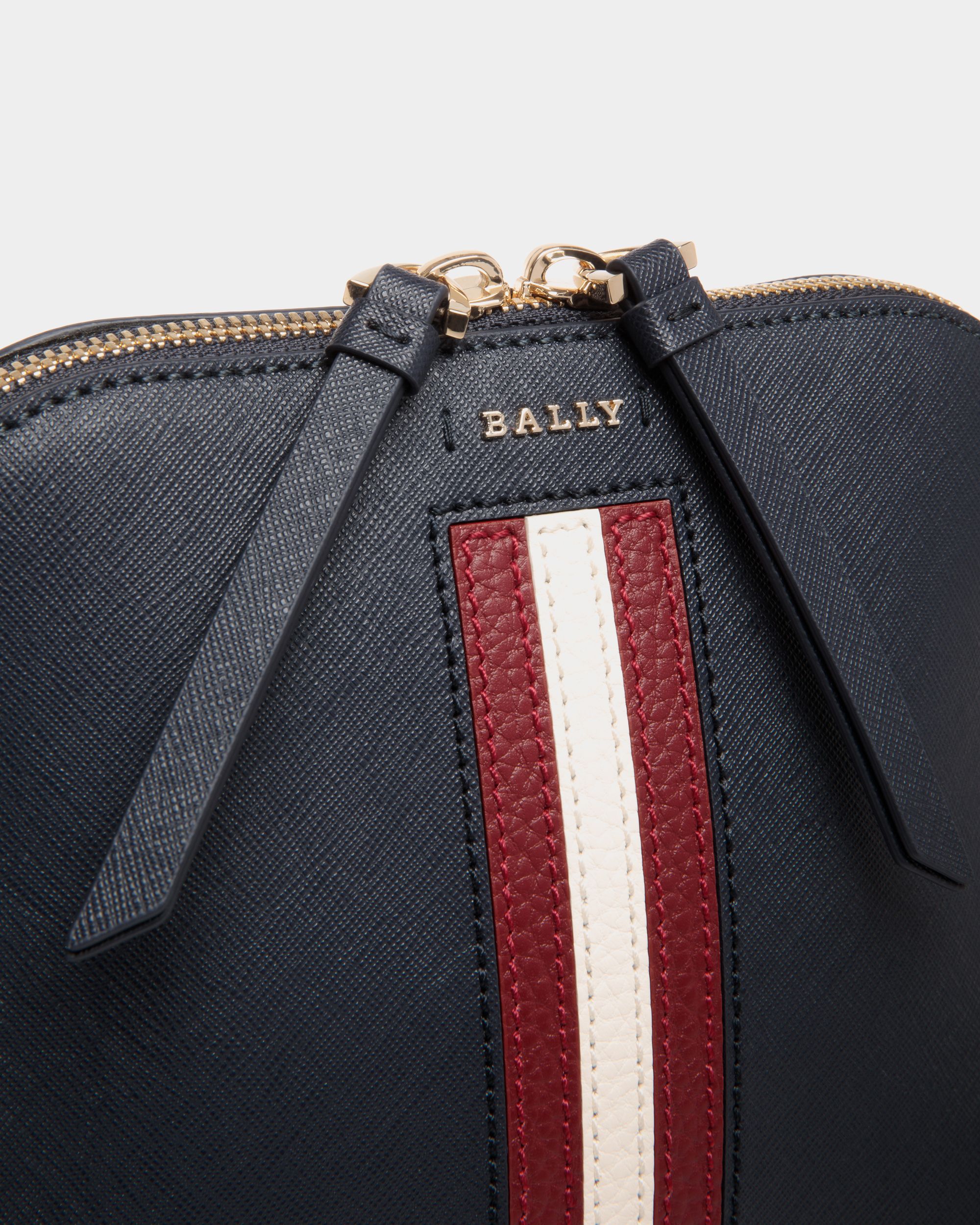 Minibag In Blue Bovine Split - Women's - Bally - 05