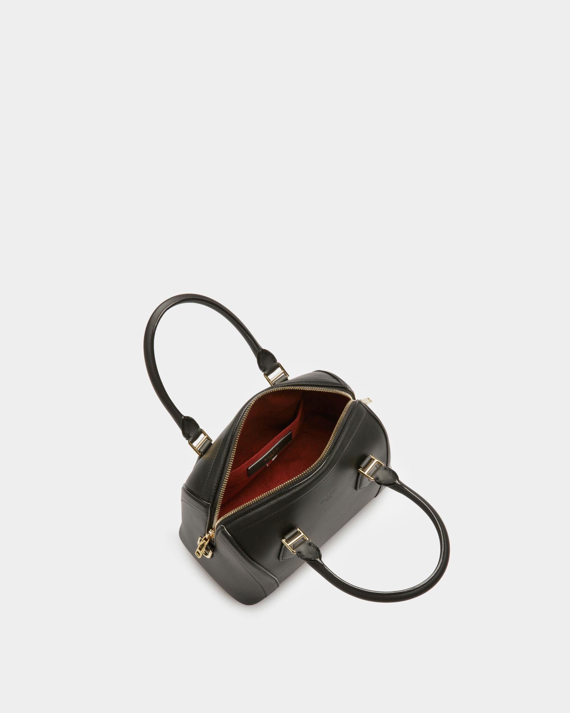 Saffi Small Mini Borsa In Pelle Nera - Donna - Bally - 03