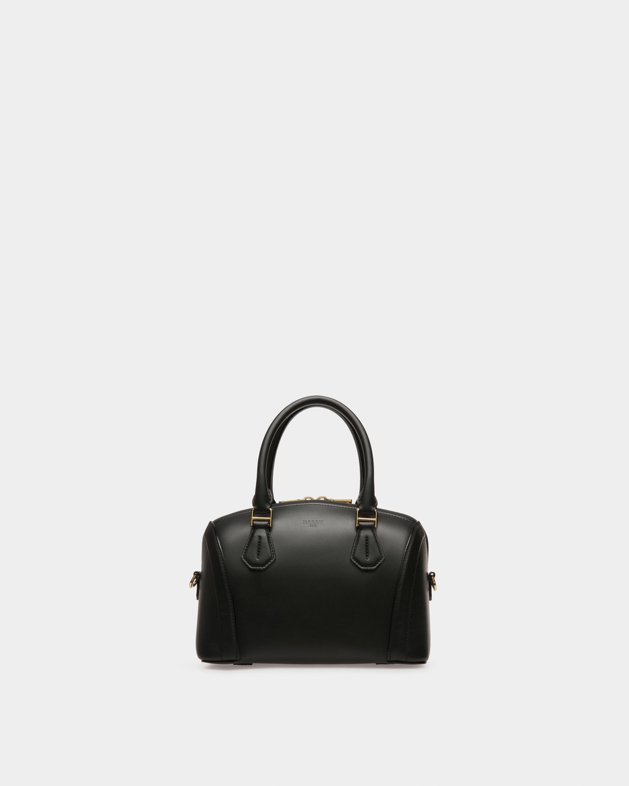 Saffi Small Mini Borsa In Pelle Nera - Donna - Bally - 05
