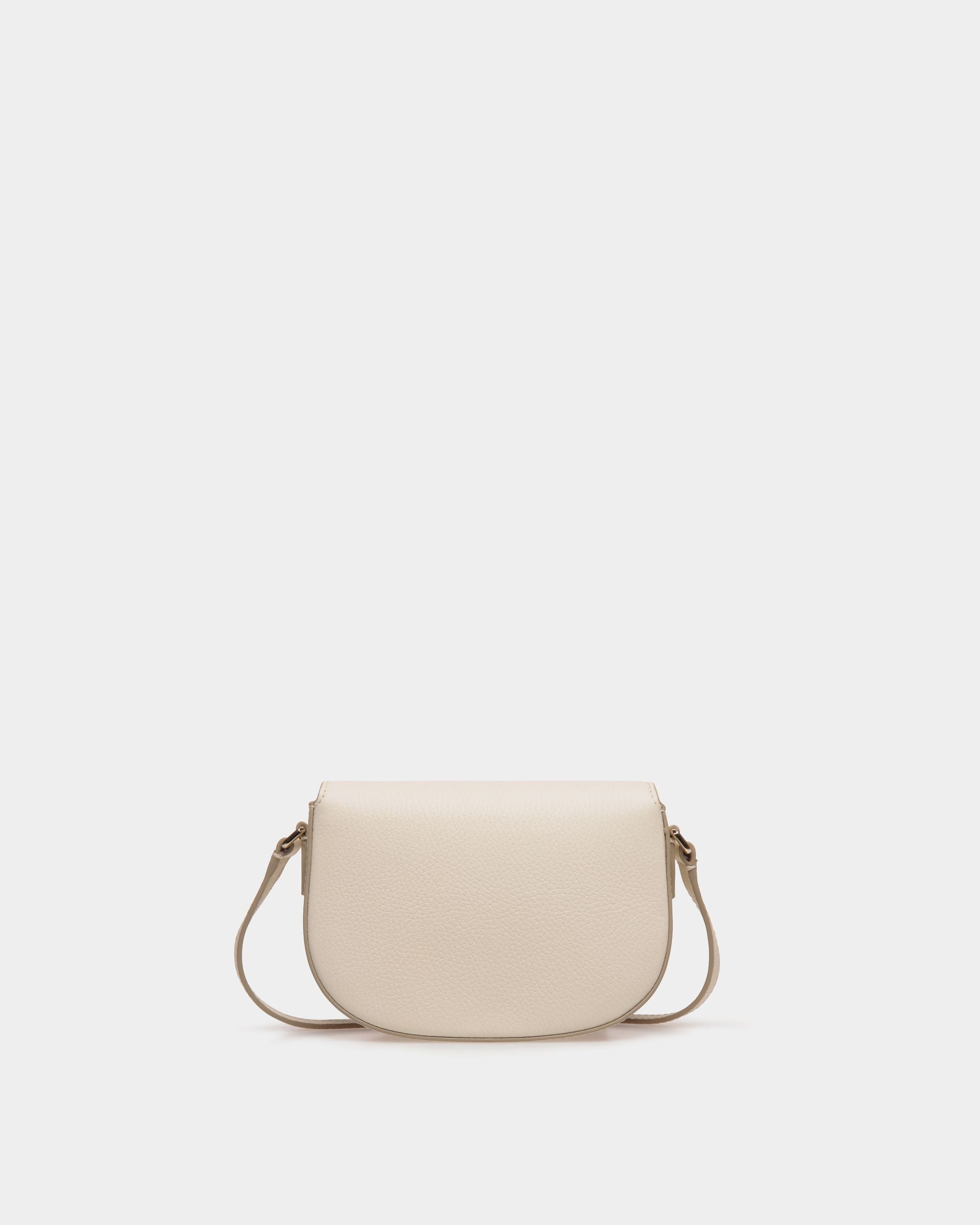 Minibag In White  Leather - Women's - Bally - 02