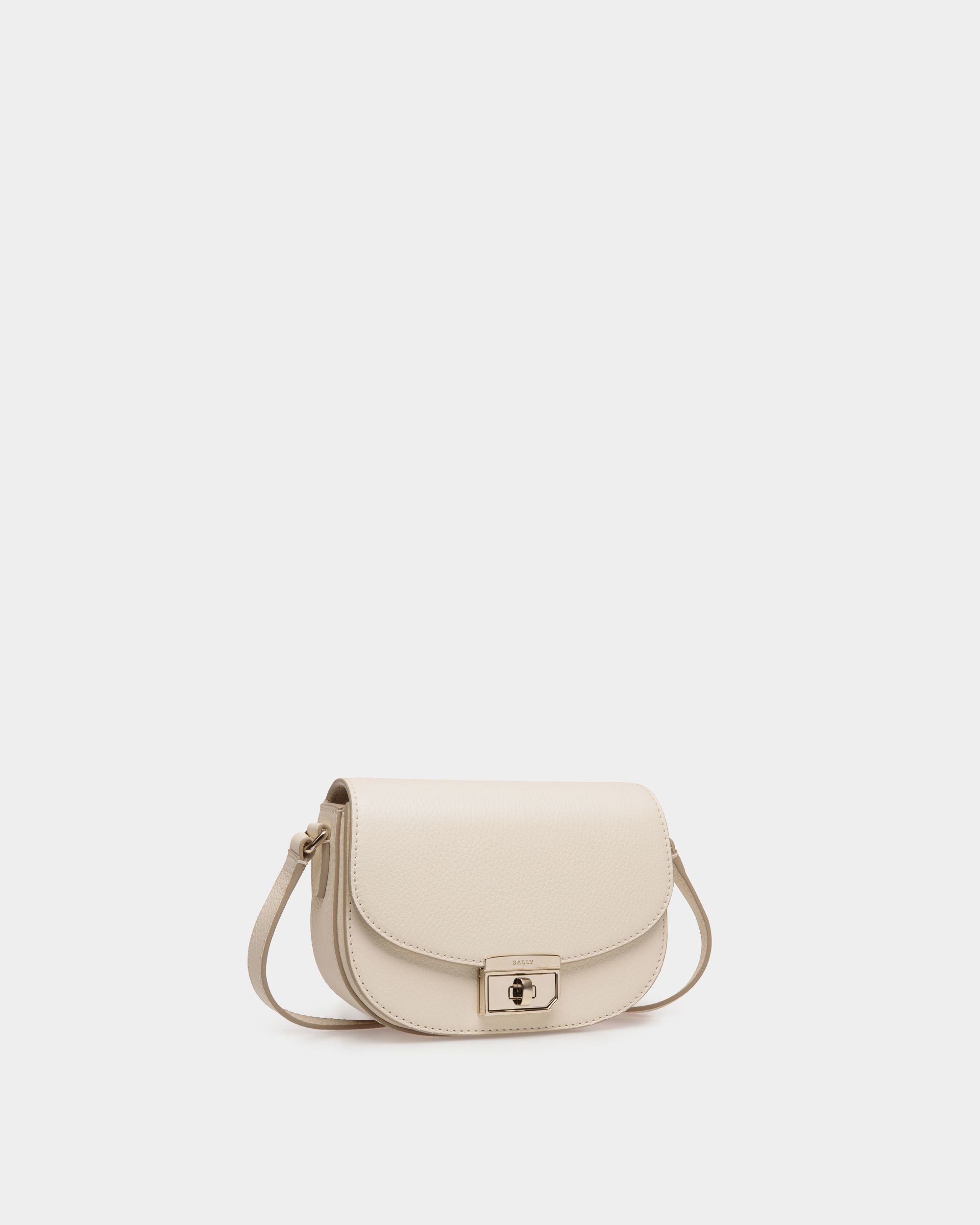 Minibag In White  Leather - Women's - Bally - 03