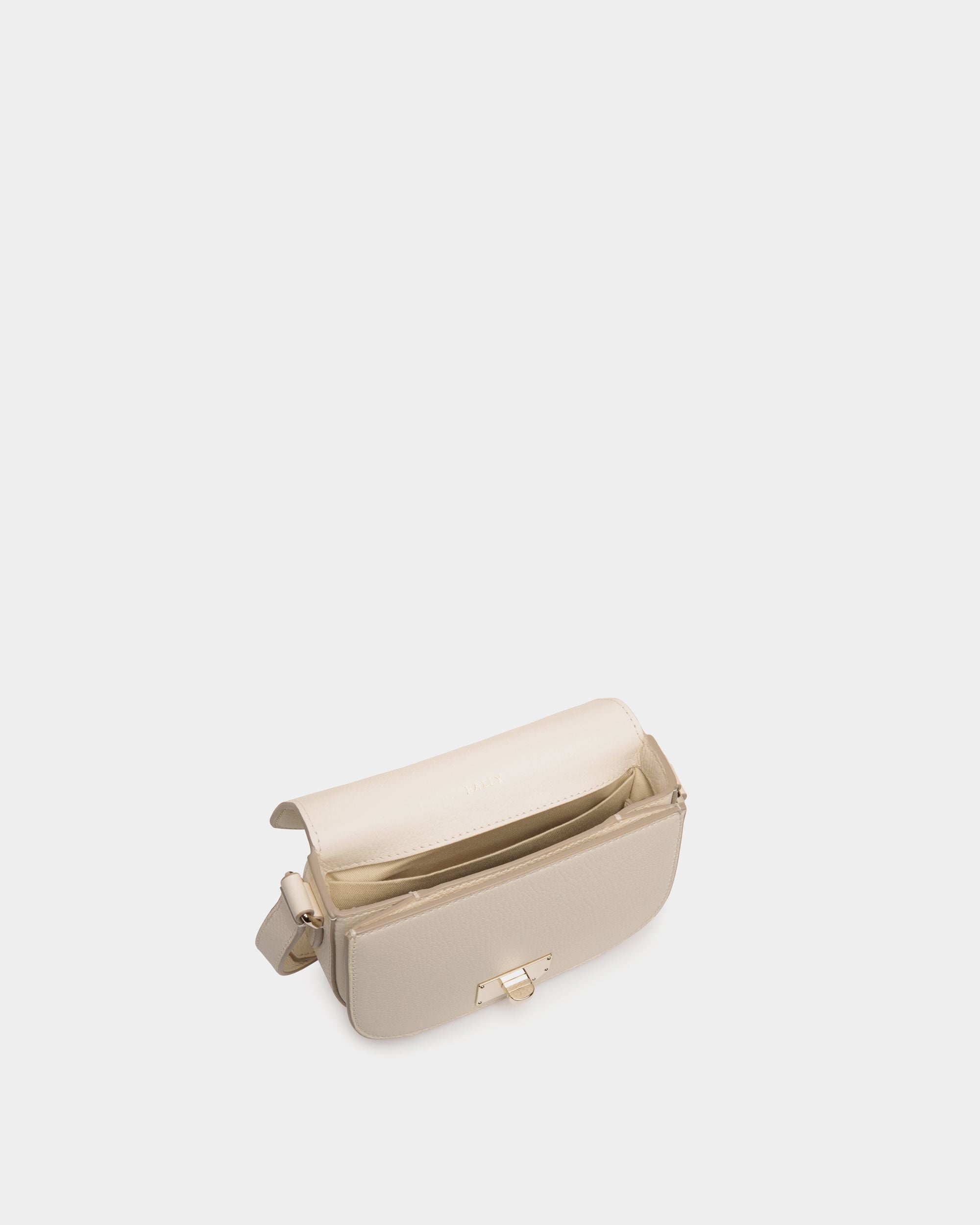Minibag In White  Leather - Women's - Bally - 04