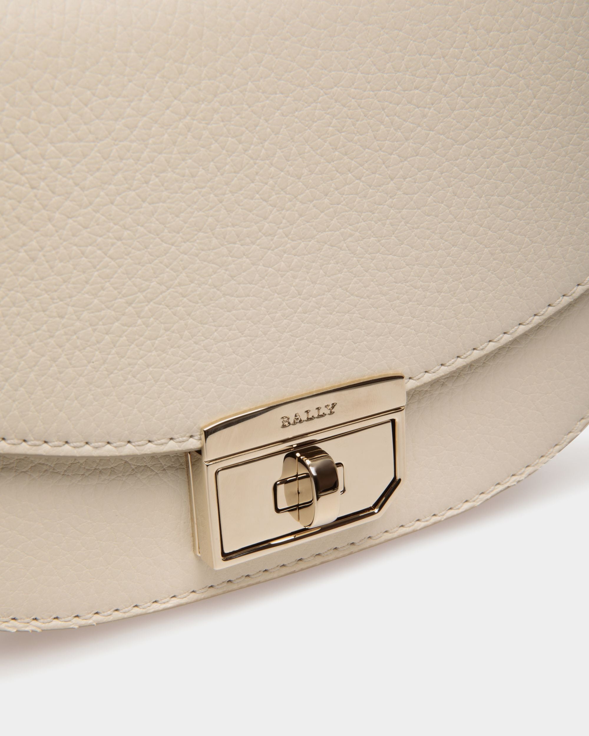 Minibag In White  Leather - Women's - Bally - 05