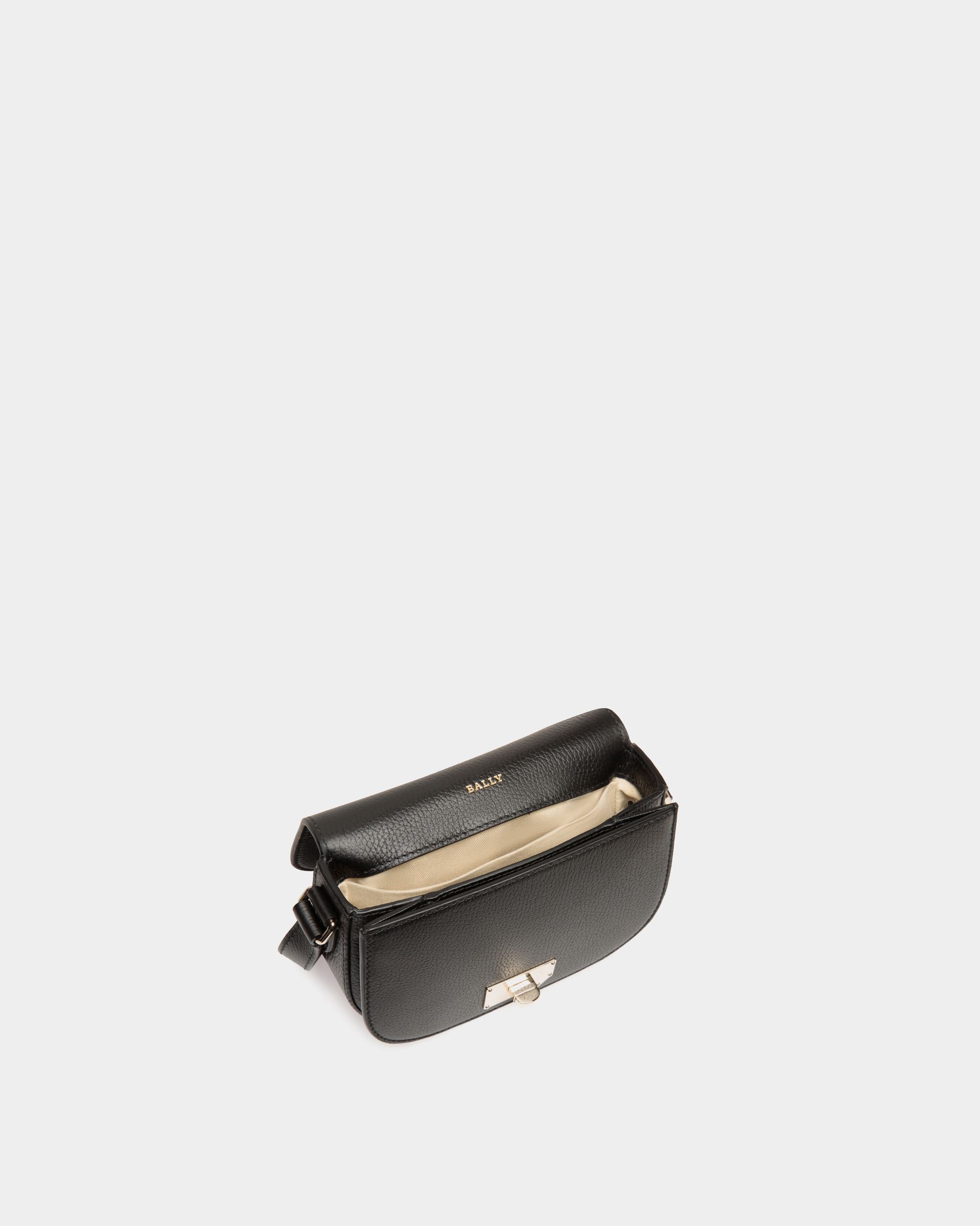 Minibag In Black  Leather - Women's - Bally - 04