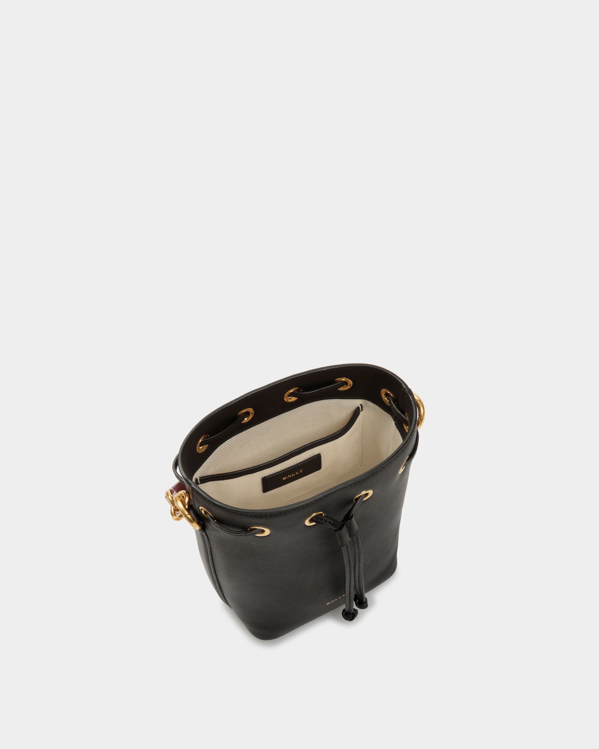 Code Mini-Beuteltasche Aus Leder In Schwarz - Women's - Bally - 05