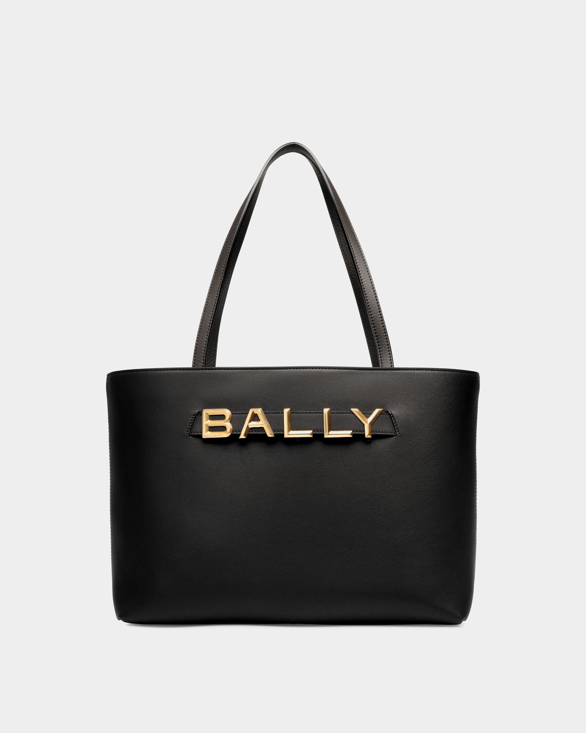 Tote Bag Bally Spell In Pelle Nera - Donna - Bally - 01