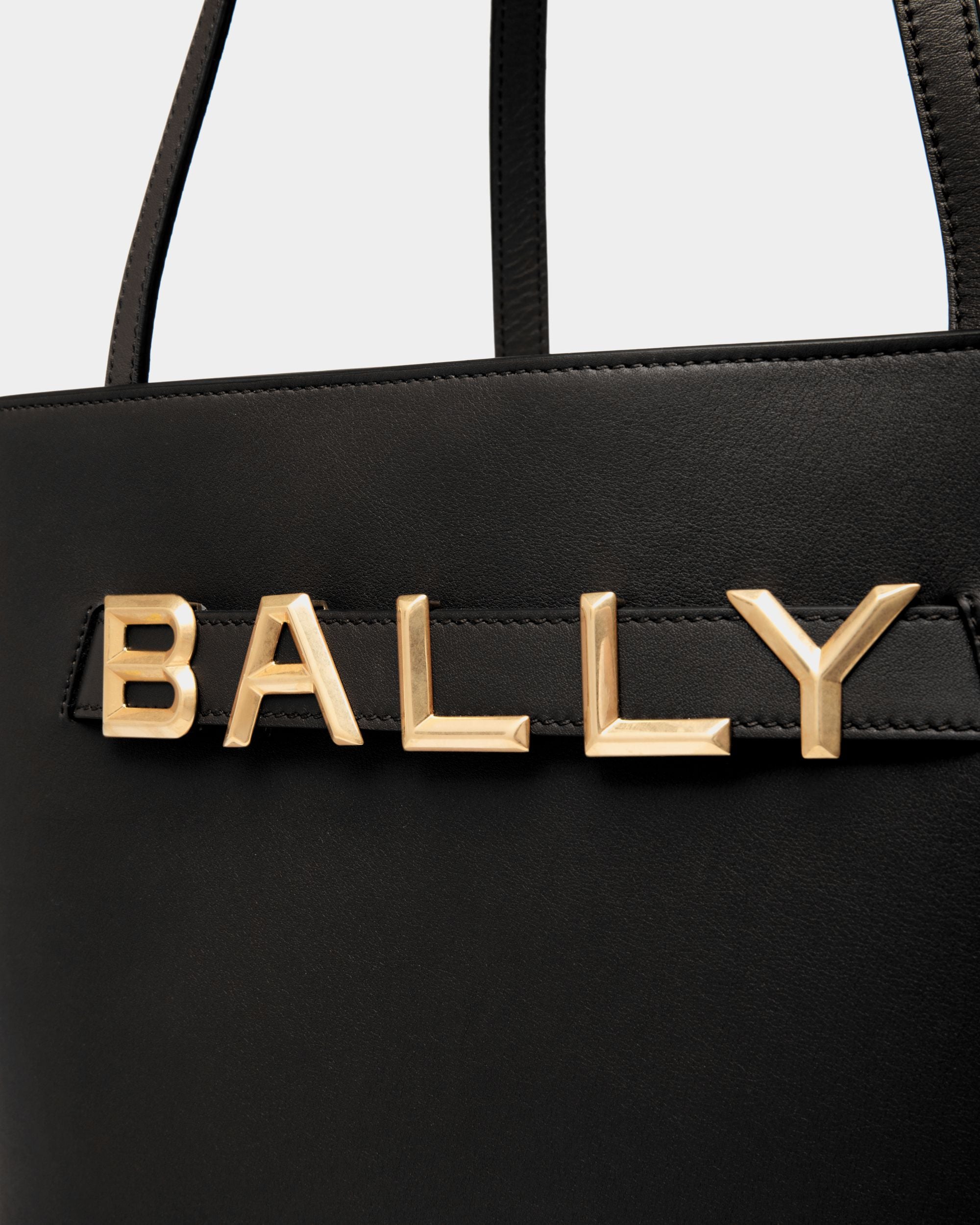 Tote Bag Bally Spell In Pelle Nera - Donna - Bally - 05