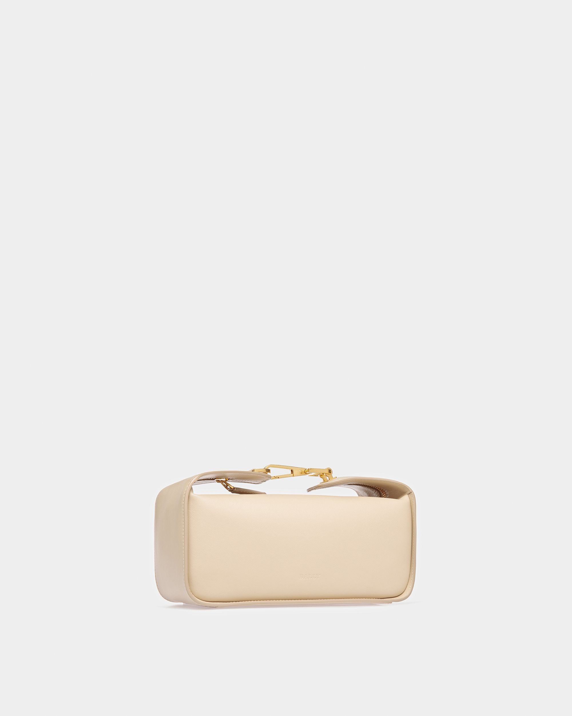 B-Hook Schultertasche Aus Leder In Fossil - Damen - Bally - 05