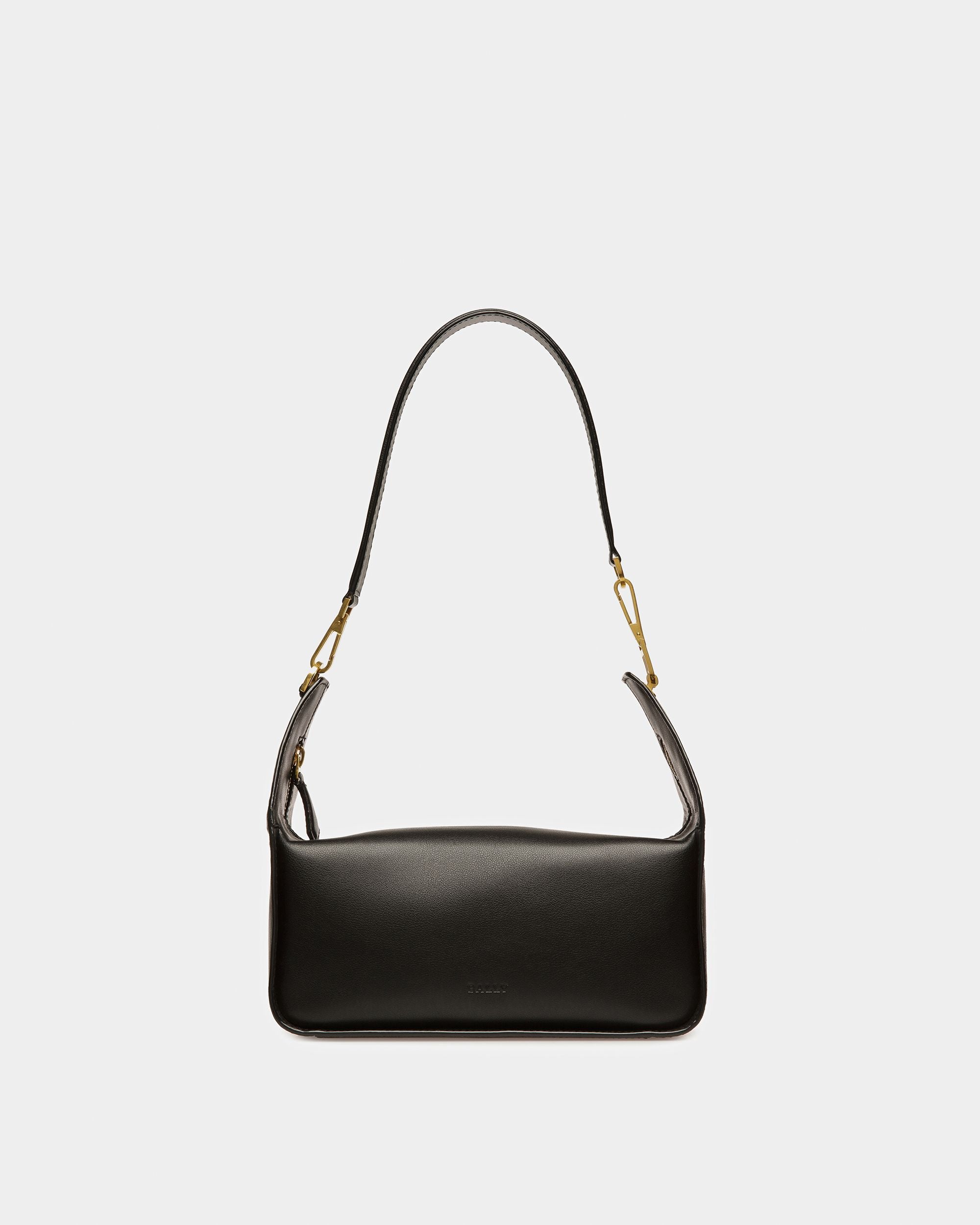 B-Hook Schultertasche Aus Leder In Schwarz - Damen - Bally - 08