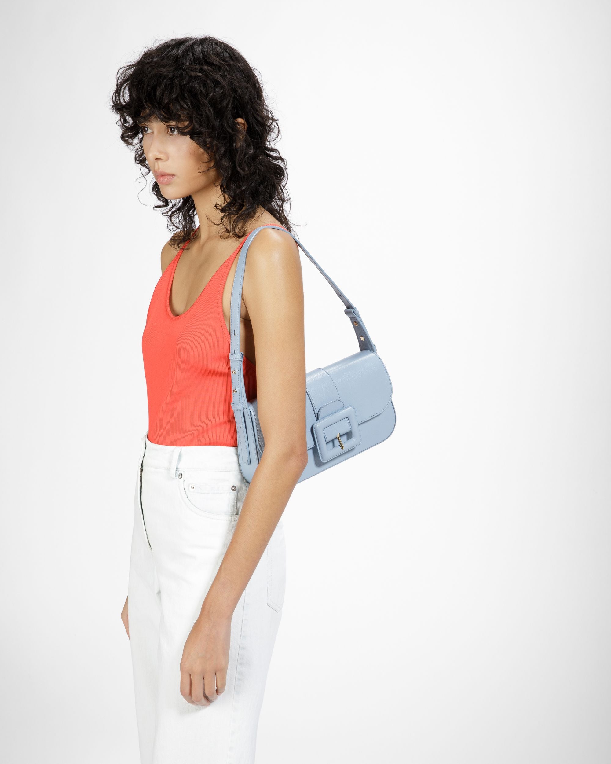 Jadha Borsa A Spalla In Pelle Azzurra - Donna - Bally - 02