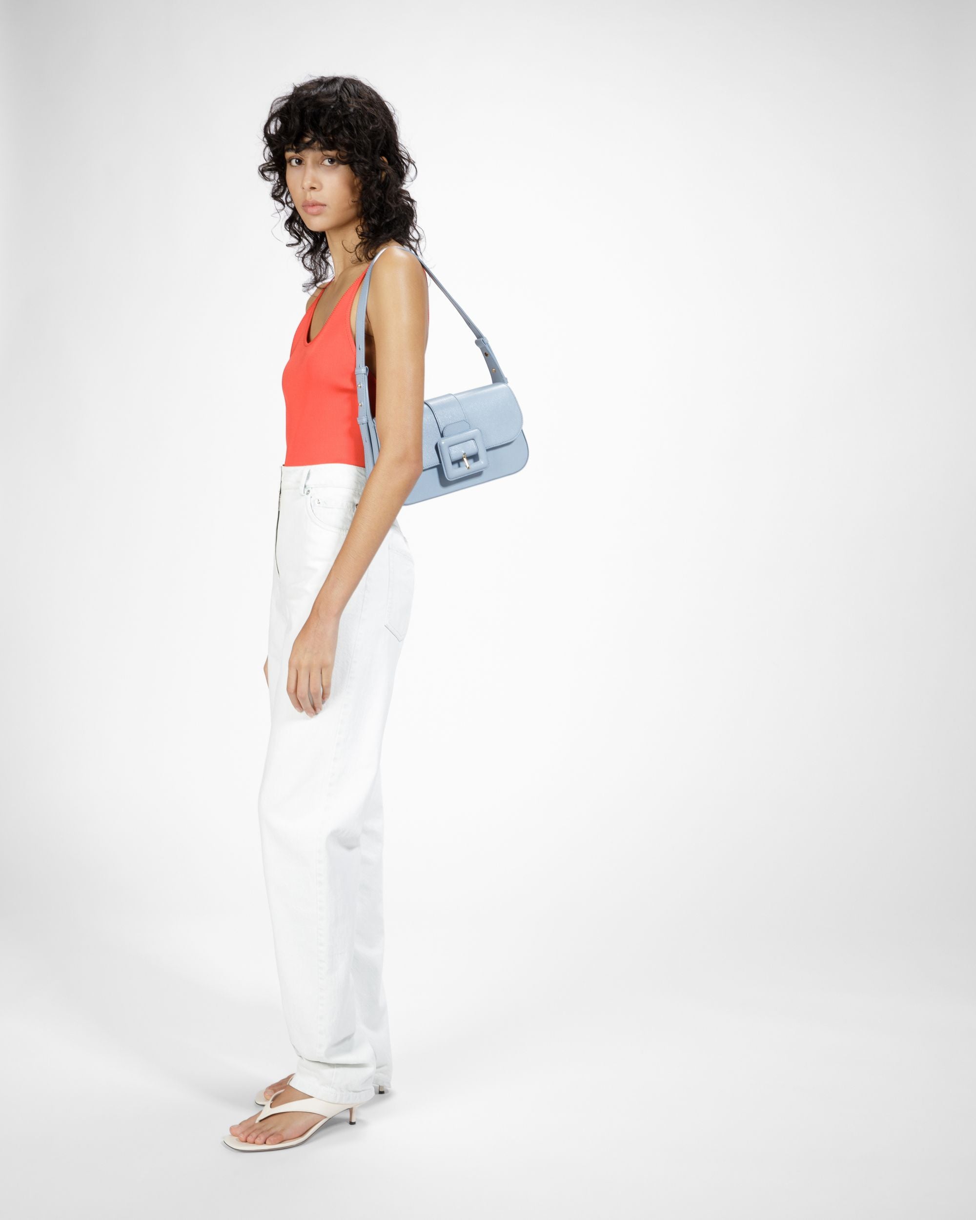 Jadha Borsa A Spalla In Pelle Azzurra - Donna - Bally - 06