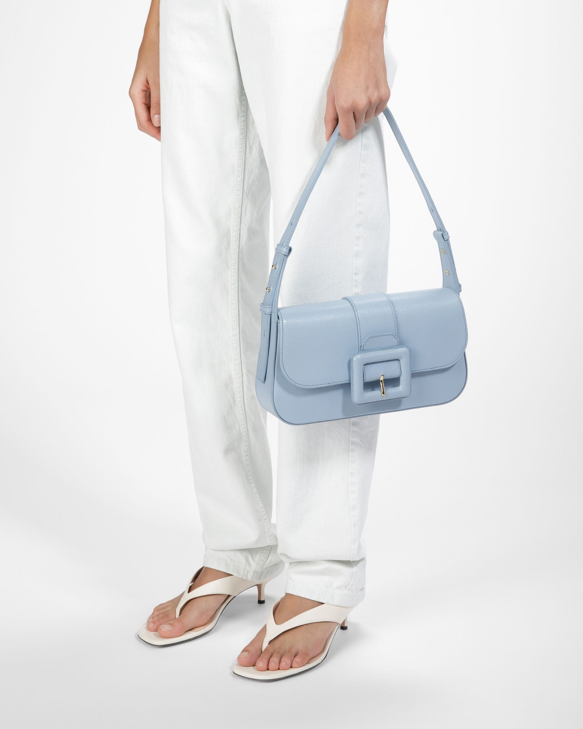 Jadha Borsa A Spalla In Pelle Azzurra - Donna - Bally - 08