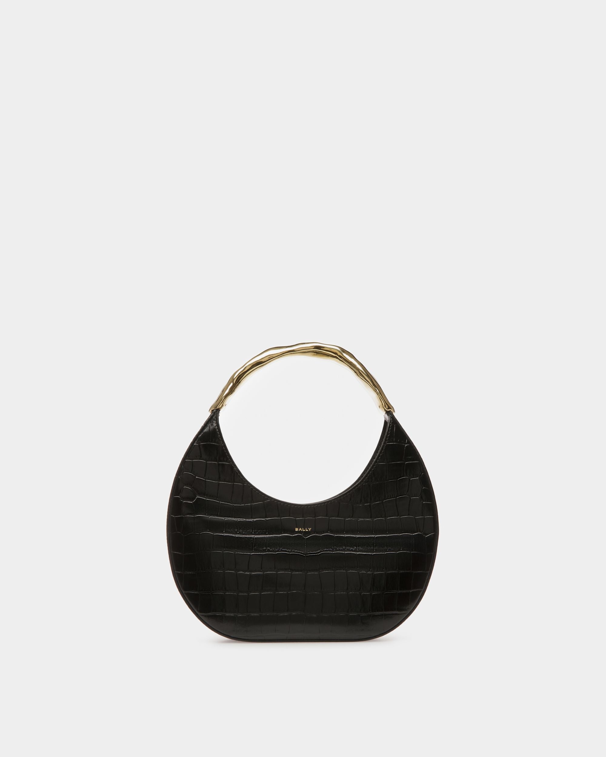 Baroque Hobo-Tasche Aus Leder In Schwarz - Damen - Bally - 01