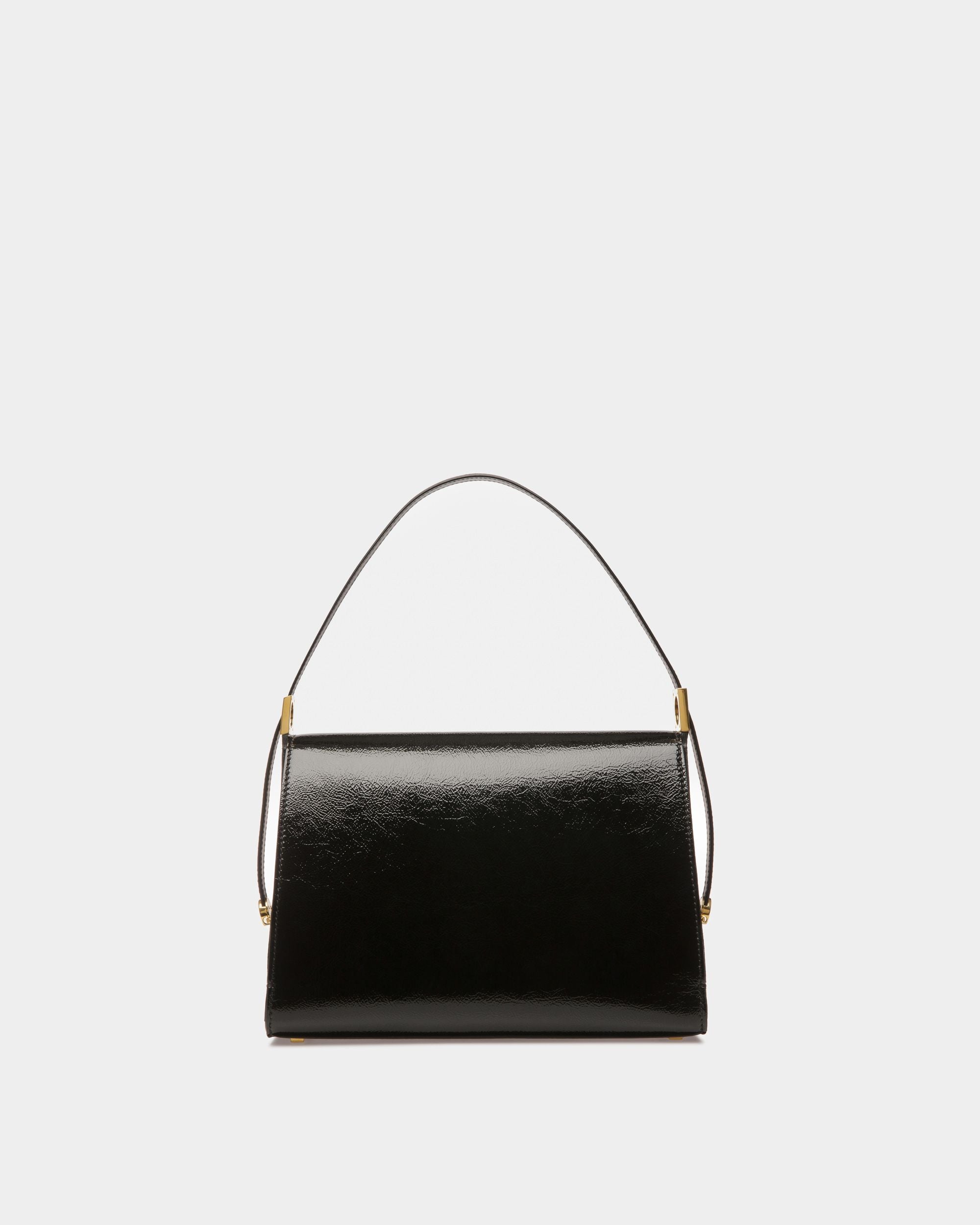 Emblem Schultertasche Aus Leder In Schwarz - Damen - Bally - 02