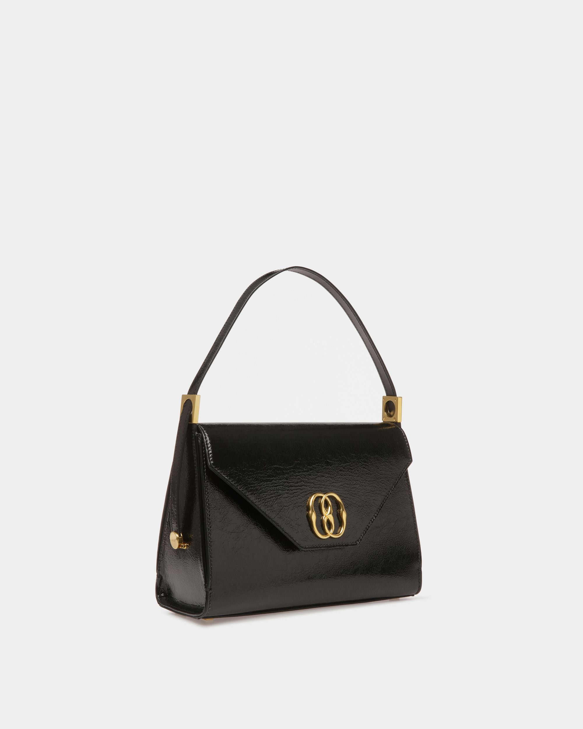 Emblem Schultertasche Aus Leder In Schwarz - Damen - Bally - 03