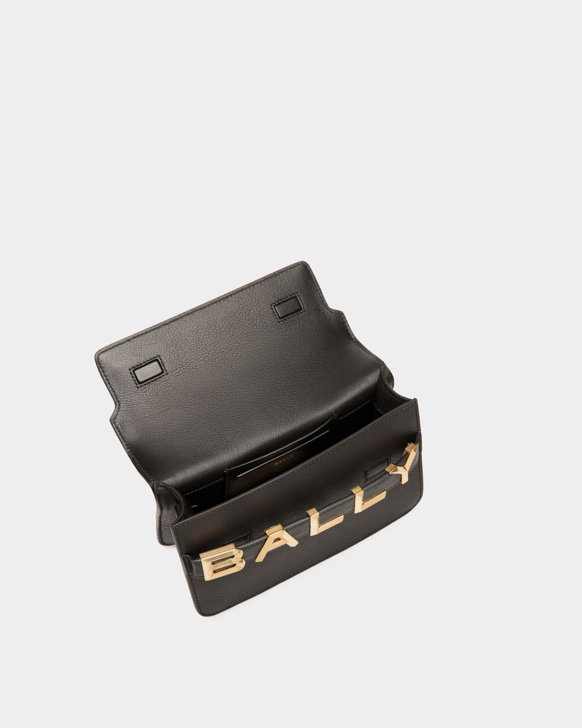 Logo Umhängetasche Aus Leder In Schwarz - Damen - Bally - 05