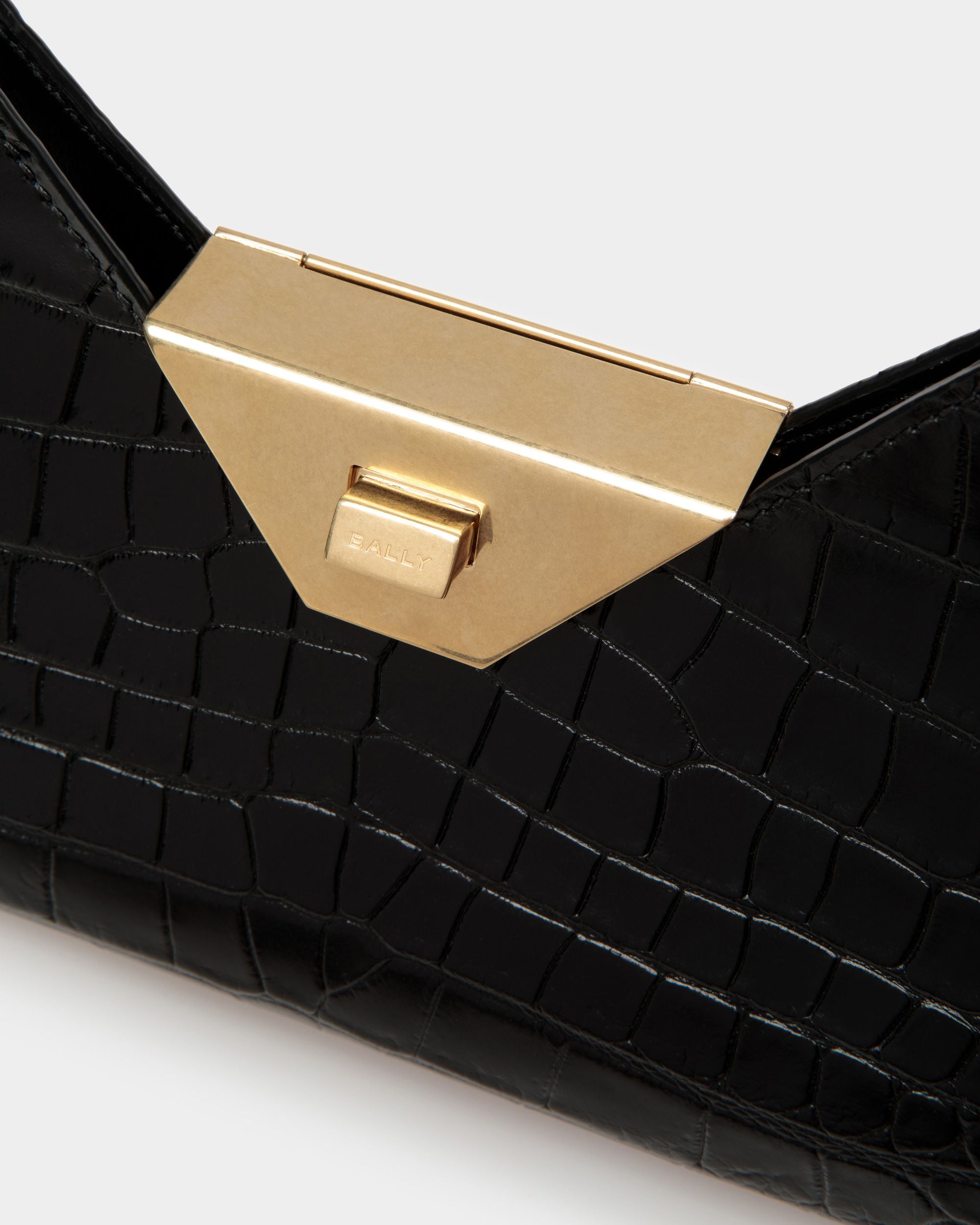 Trilliant Kleine Schultertasche Aus Leder In Schwarz - Damen - Bally - 06