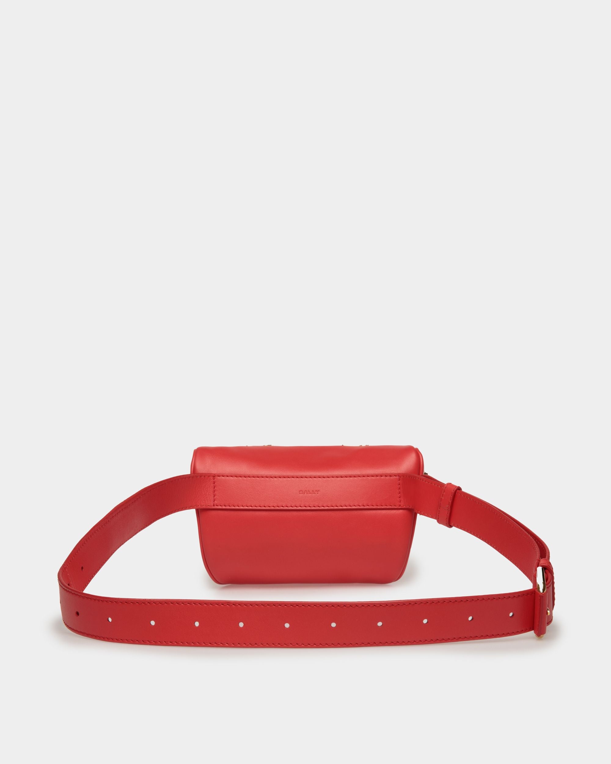 Mountain Belt Bag  in Red Leather - Women's - Bally - 03