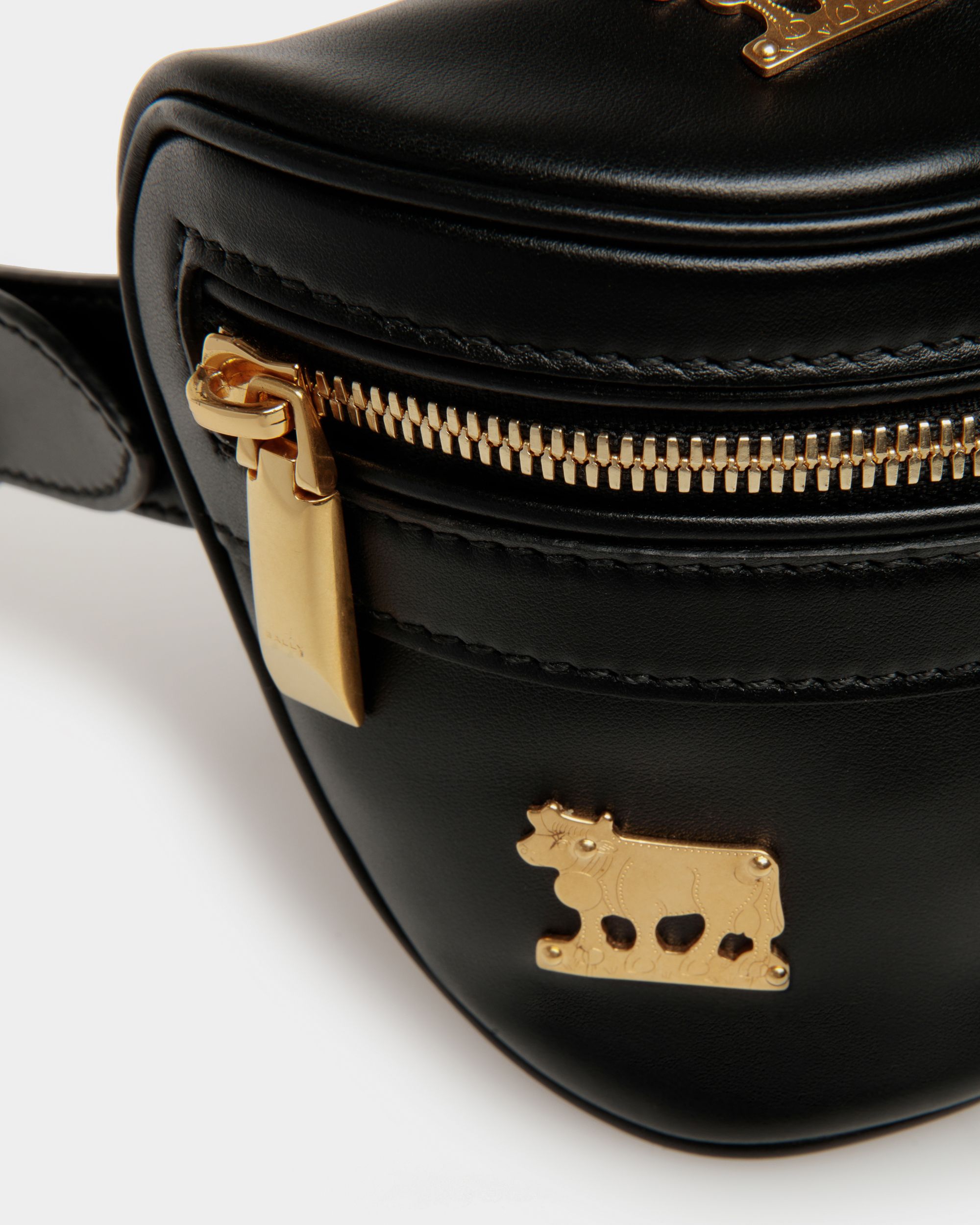 Mountain Gürteltasche Aus Schwarzem Leder - Damen - Bally - 06