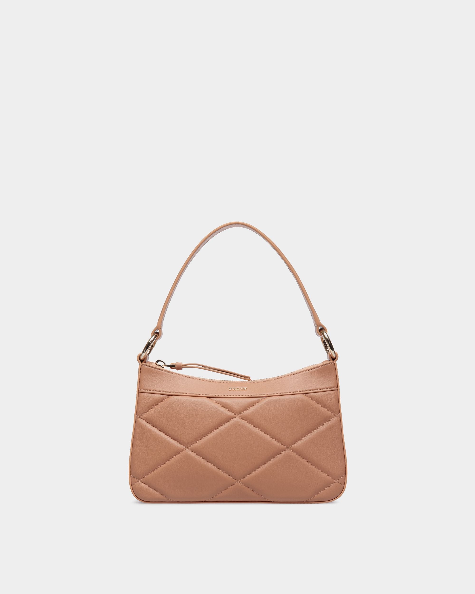 Shoulder Bag In Orange Leather - Femme - Bally - 01
