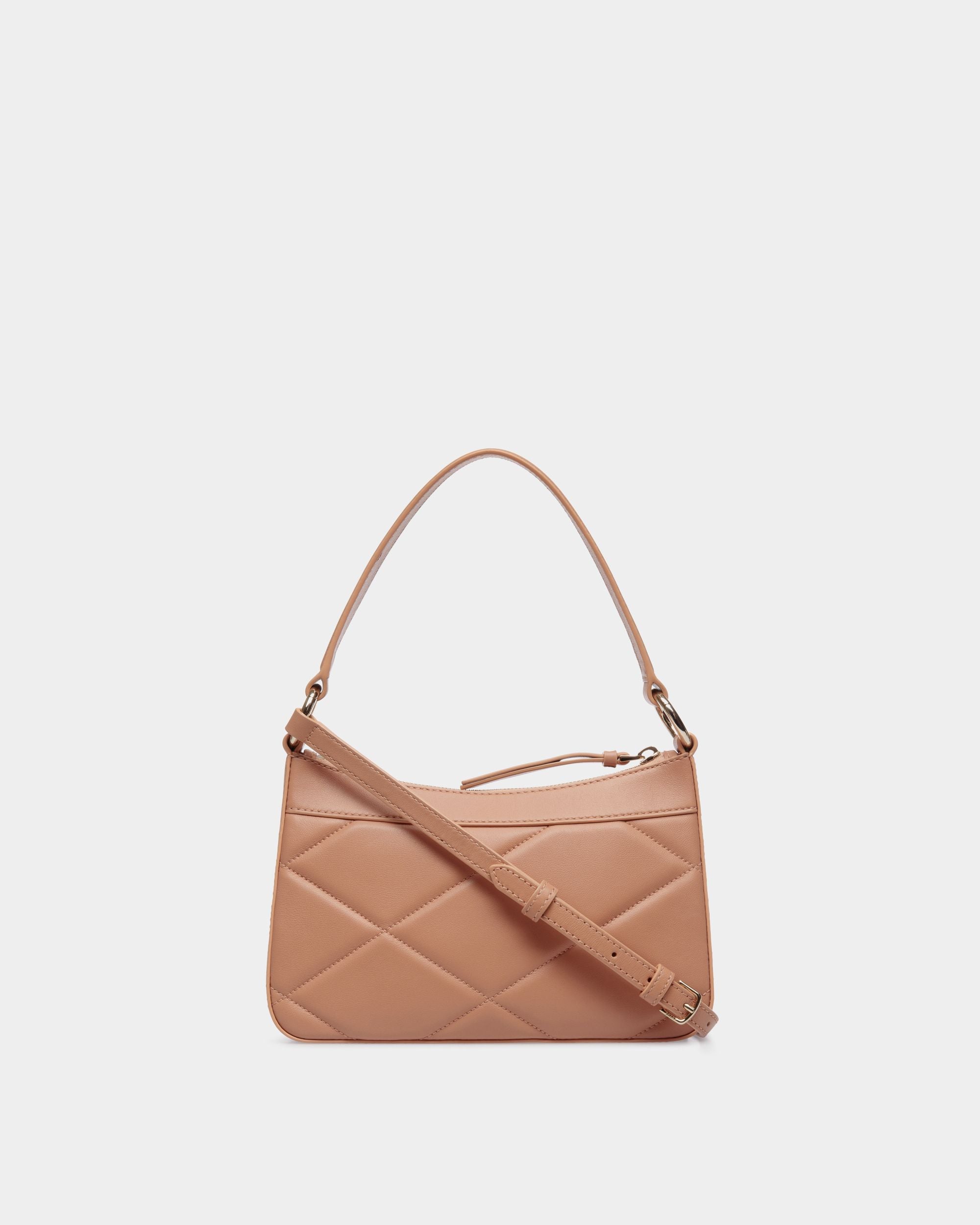 Shoulder Bag In Orange Leather - Femme - Bally - 02
