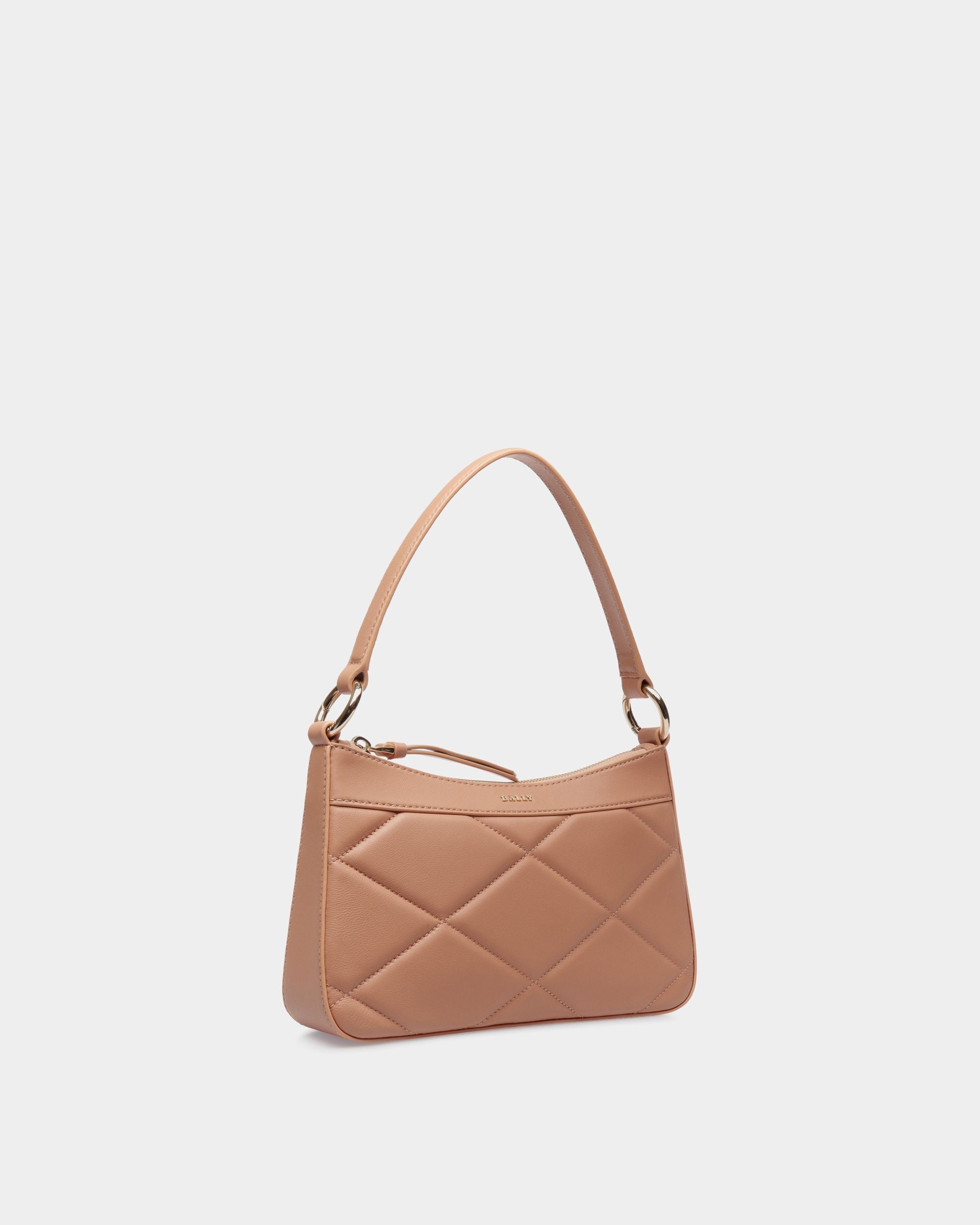 Shoulder Bag In Orange Leather - Femme - Bally - 03