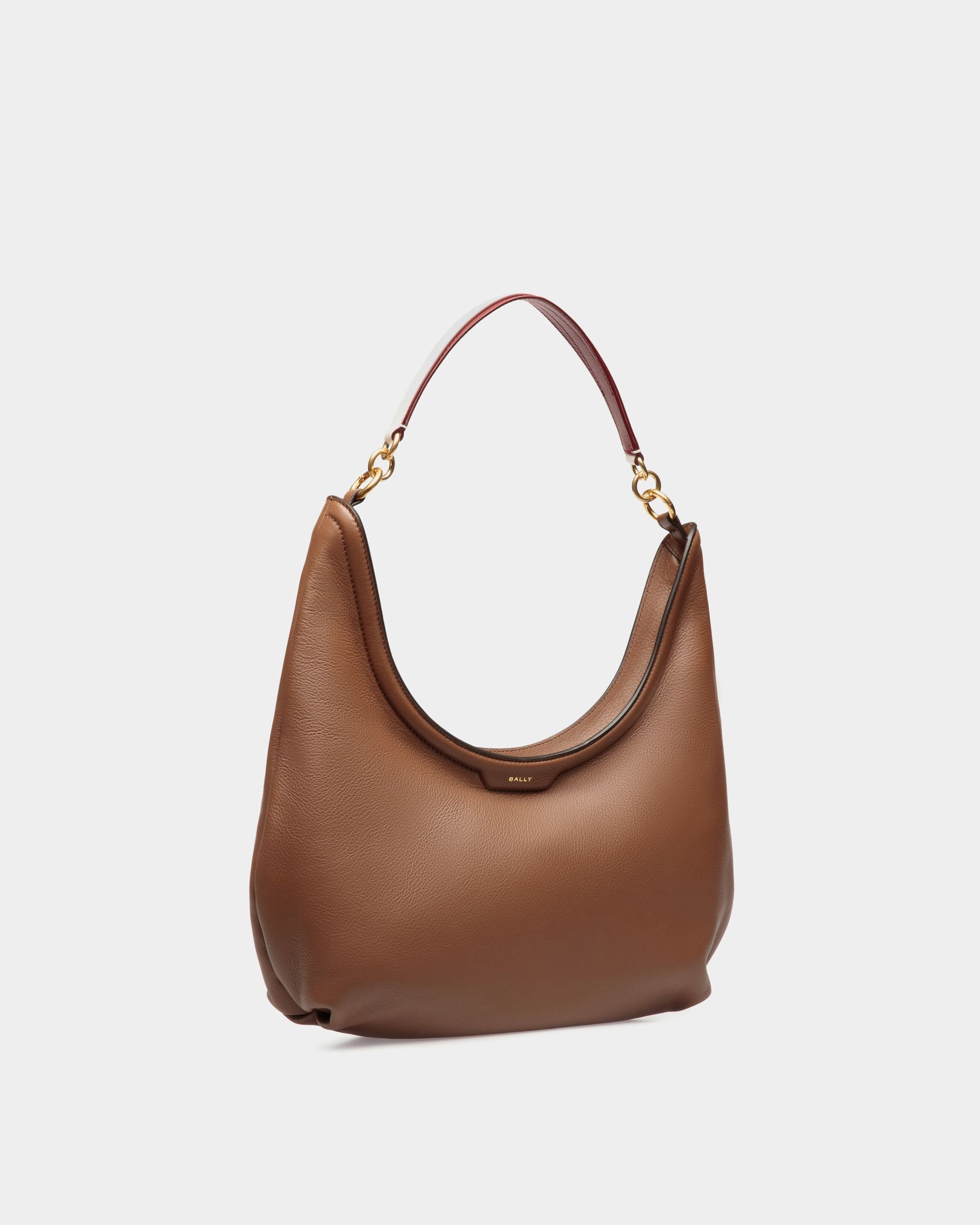 Code Hobo Bag In Brown Leather - Women's - Bally - 04