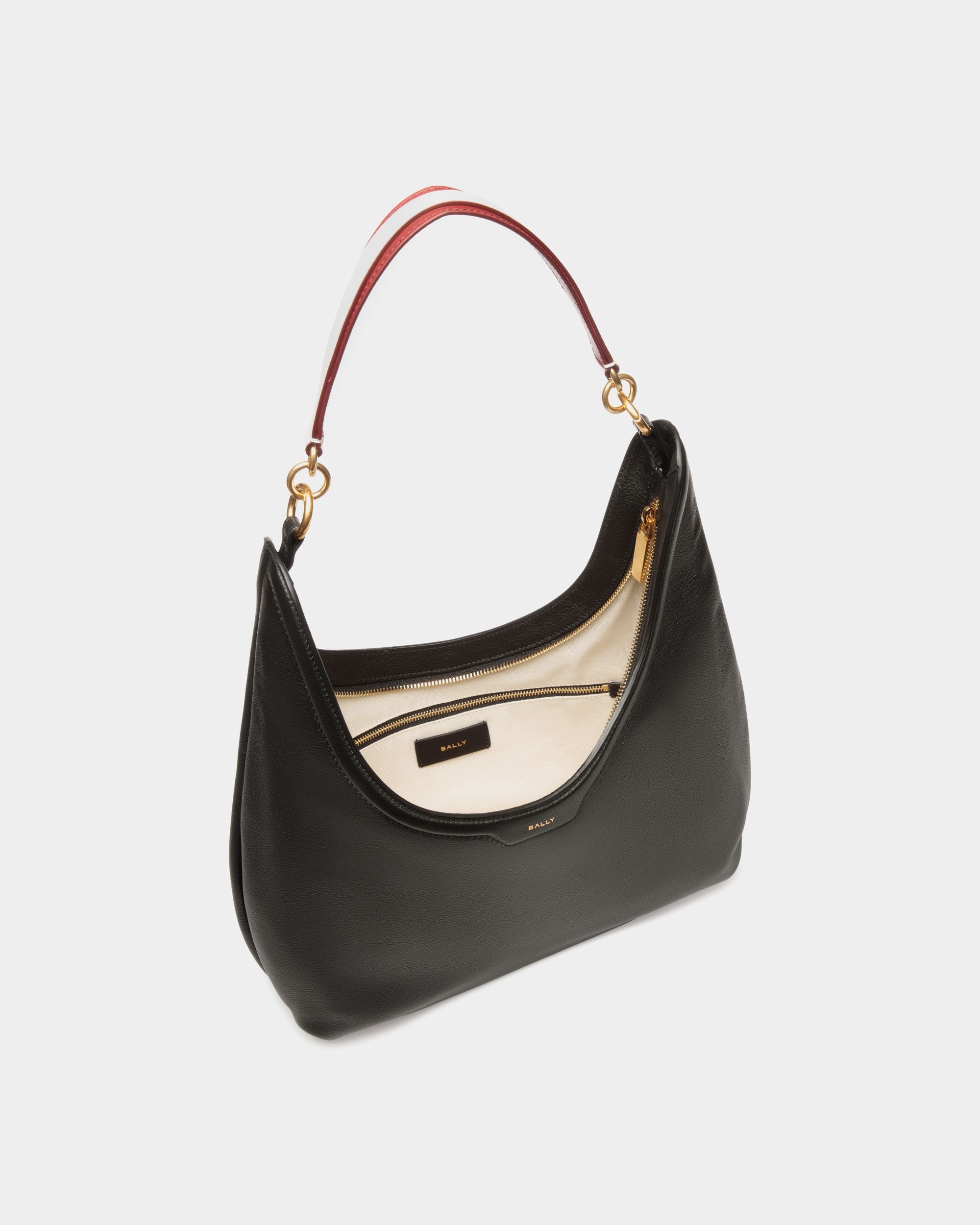 Sac Fourre-Tout Code En Cuir Noir - Femme - Bally - 05