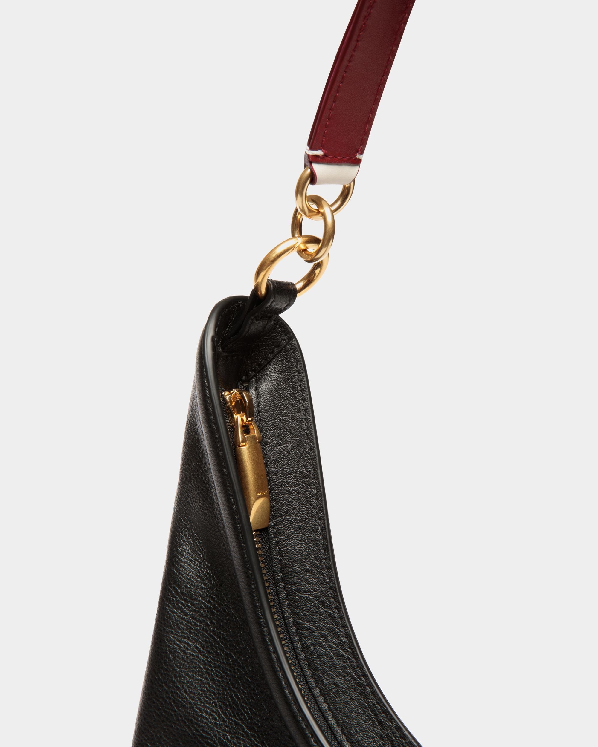 Code Hobo-Tasche Aus Leder In Schwarz - Donna - Bally - 06