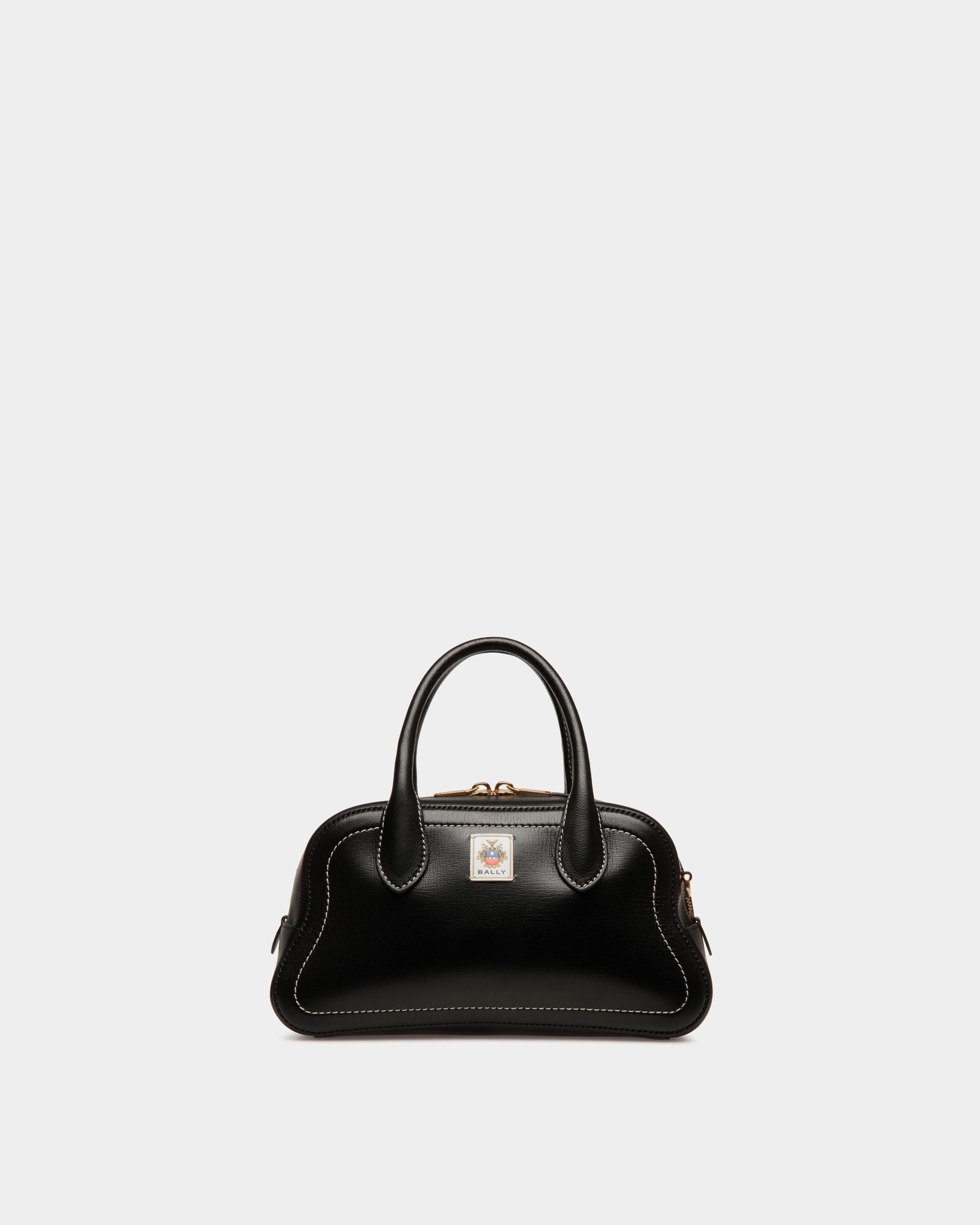 Borsa A Mano Unda In Pelle Granata Nera - Donna - Bally - 01