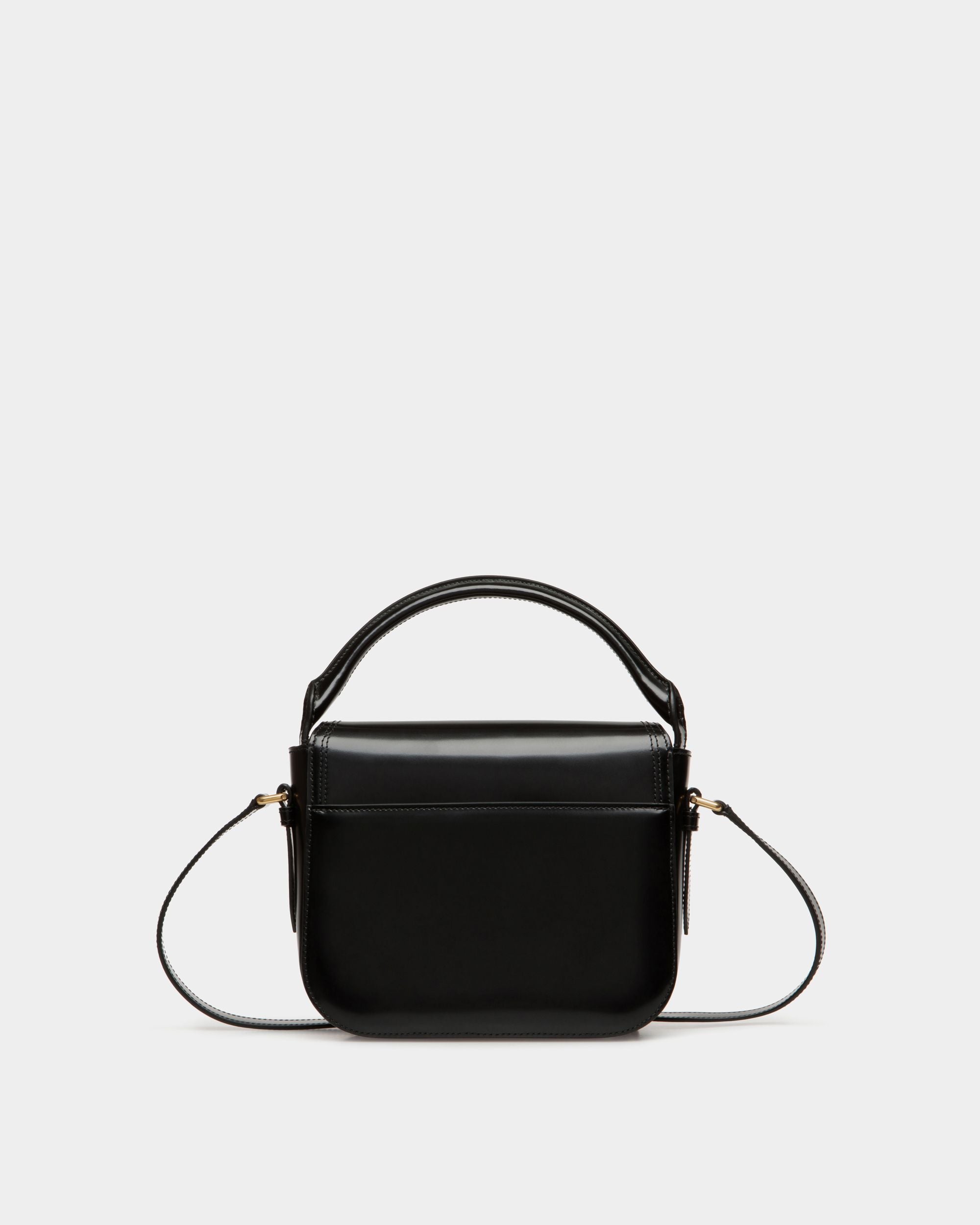 Mini Sac Beckett En Cuir Brossé Noir - Femme - Bally - 03